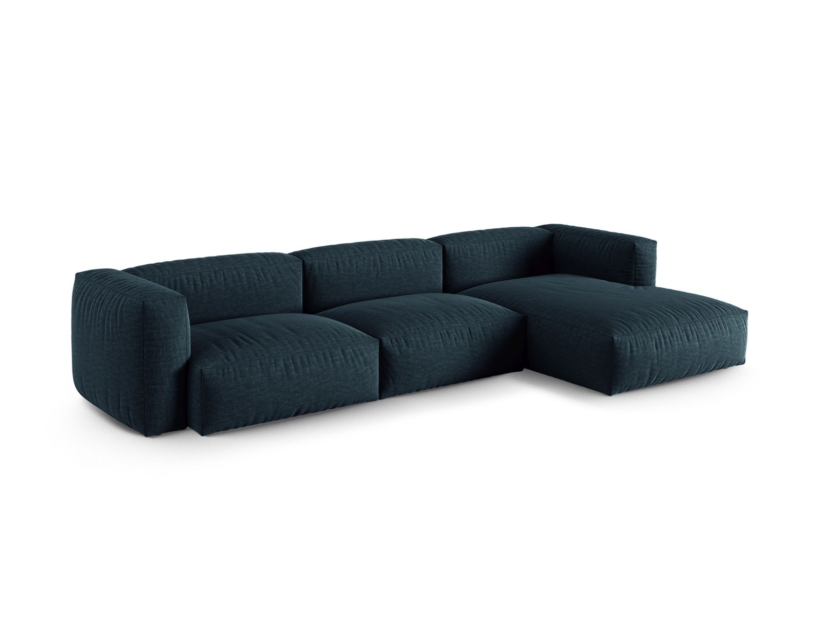 Modular Right Corner Sofa XL, "Martina", 3 Seats, 330x176x75