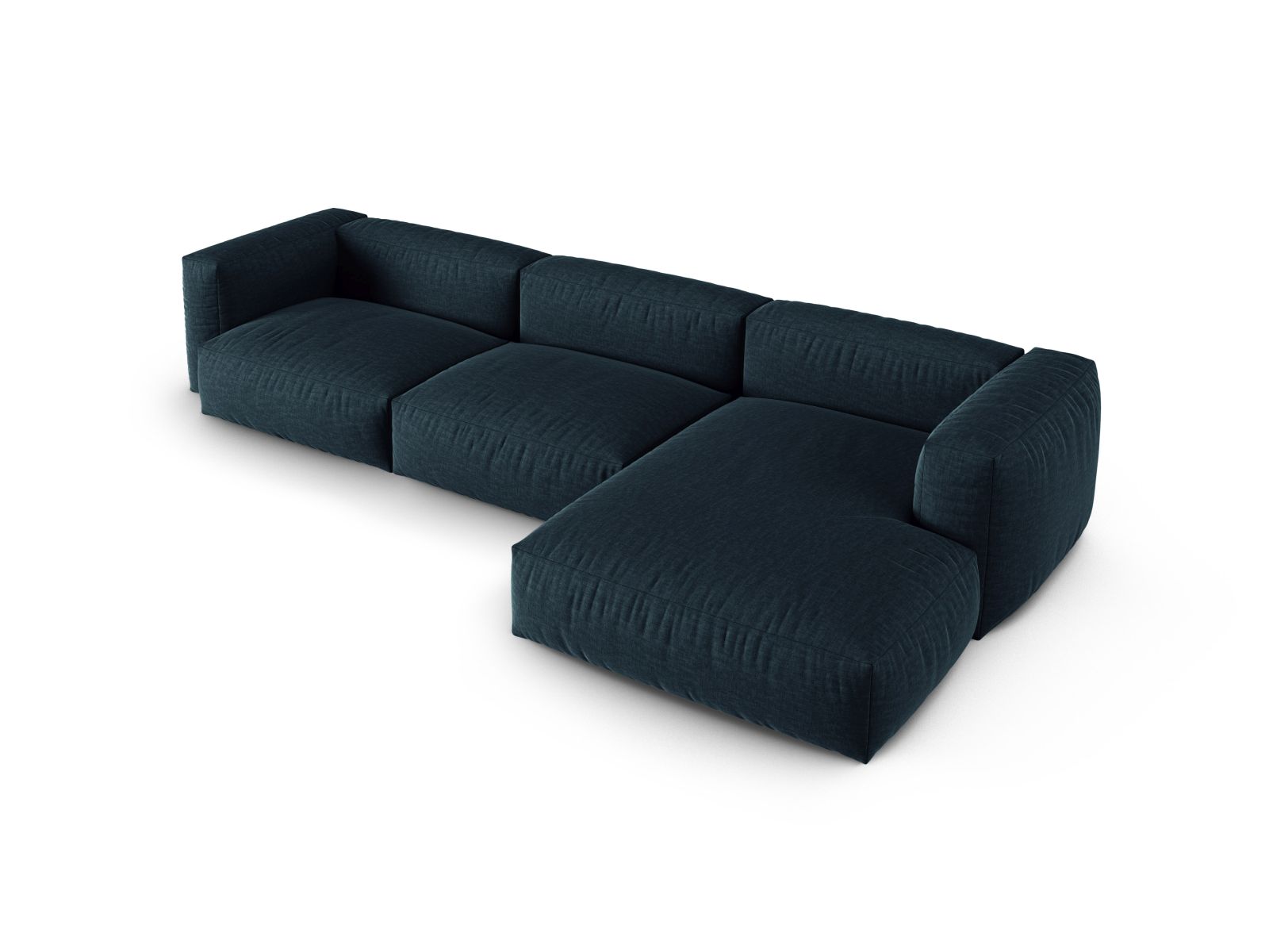 Modular Right Corner Sofa XL, "Martina", 3 Seats, 330x176x75