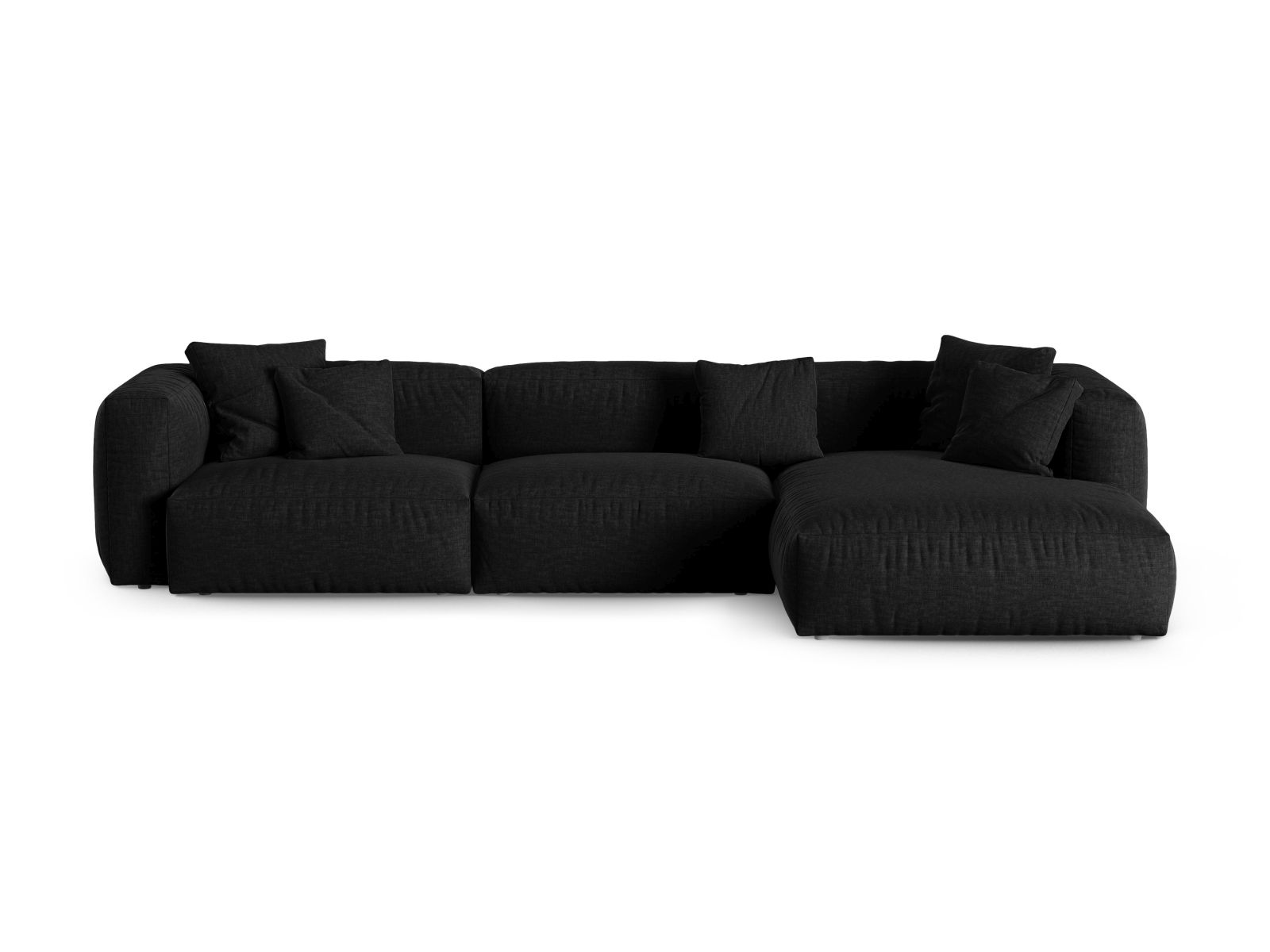 Modular Right Corner Sofa XL, "Martina", 3 Seats, 330x176x75