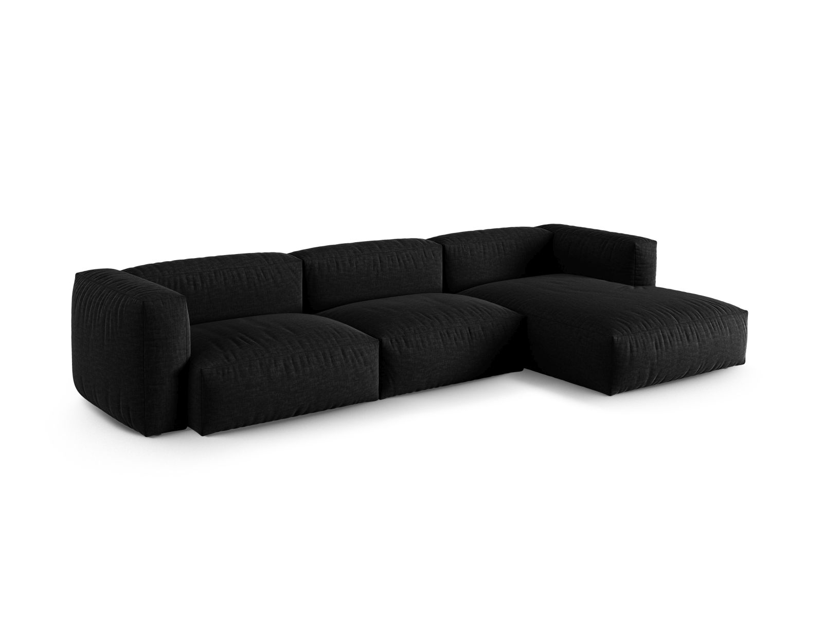 Modular Right Corner Sofa XL, "Martina", 3 Seats, 330x176x75