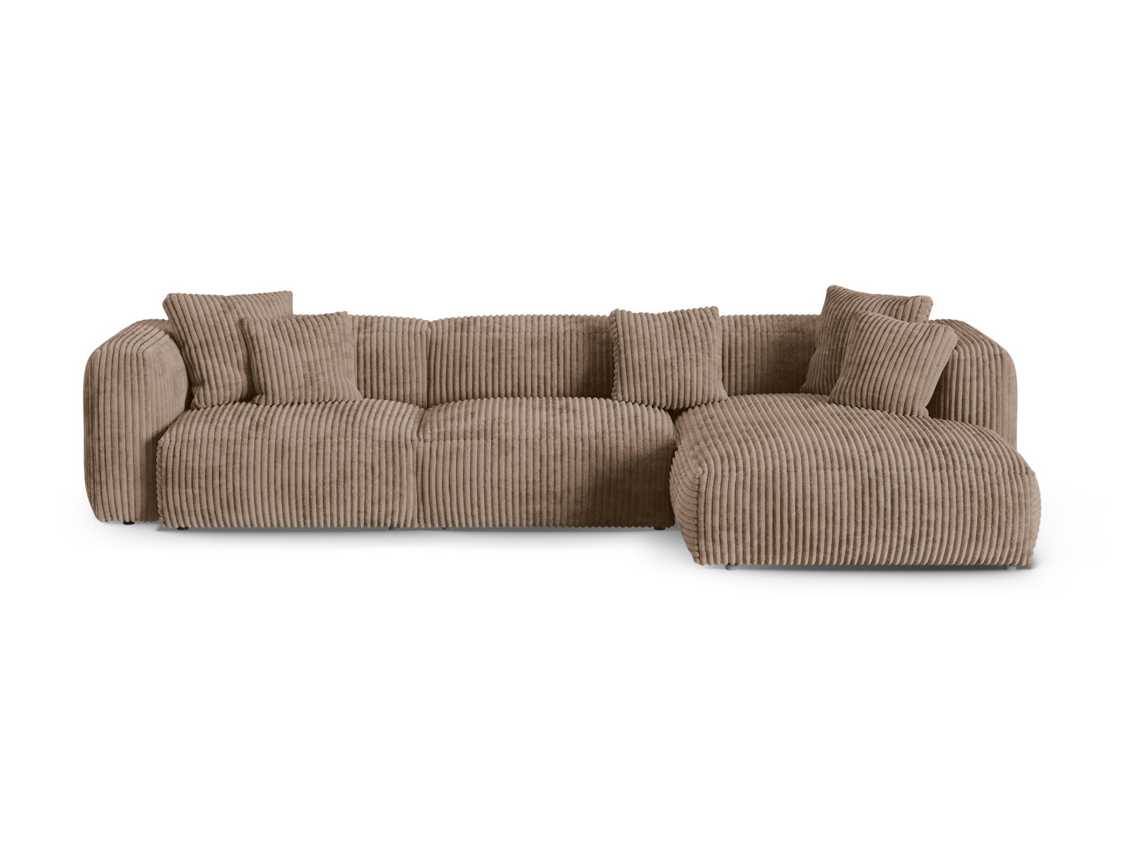 Modular Right Corner Sofa XL, "Martina", 3 Seats, 330x176x75