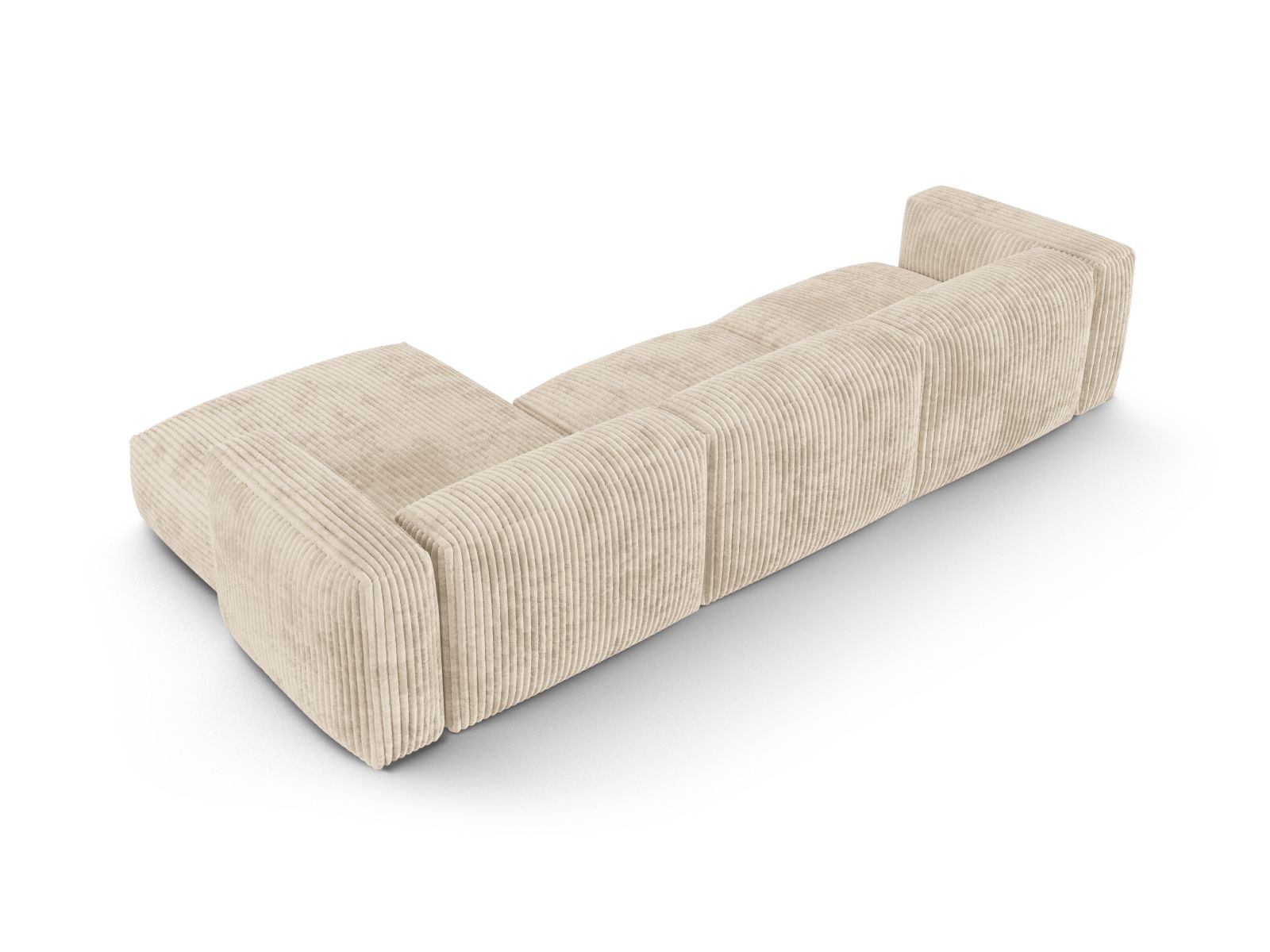 Modular Right Corner Sofa XL, "Martina", 3 Seats, 330x176x75