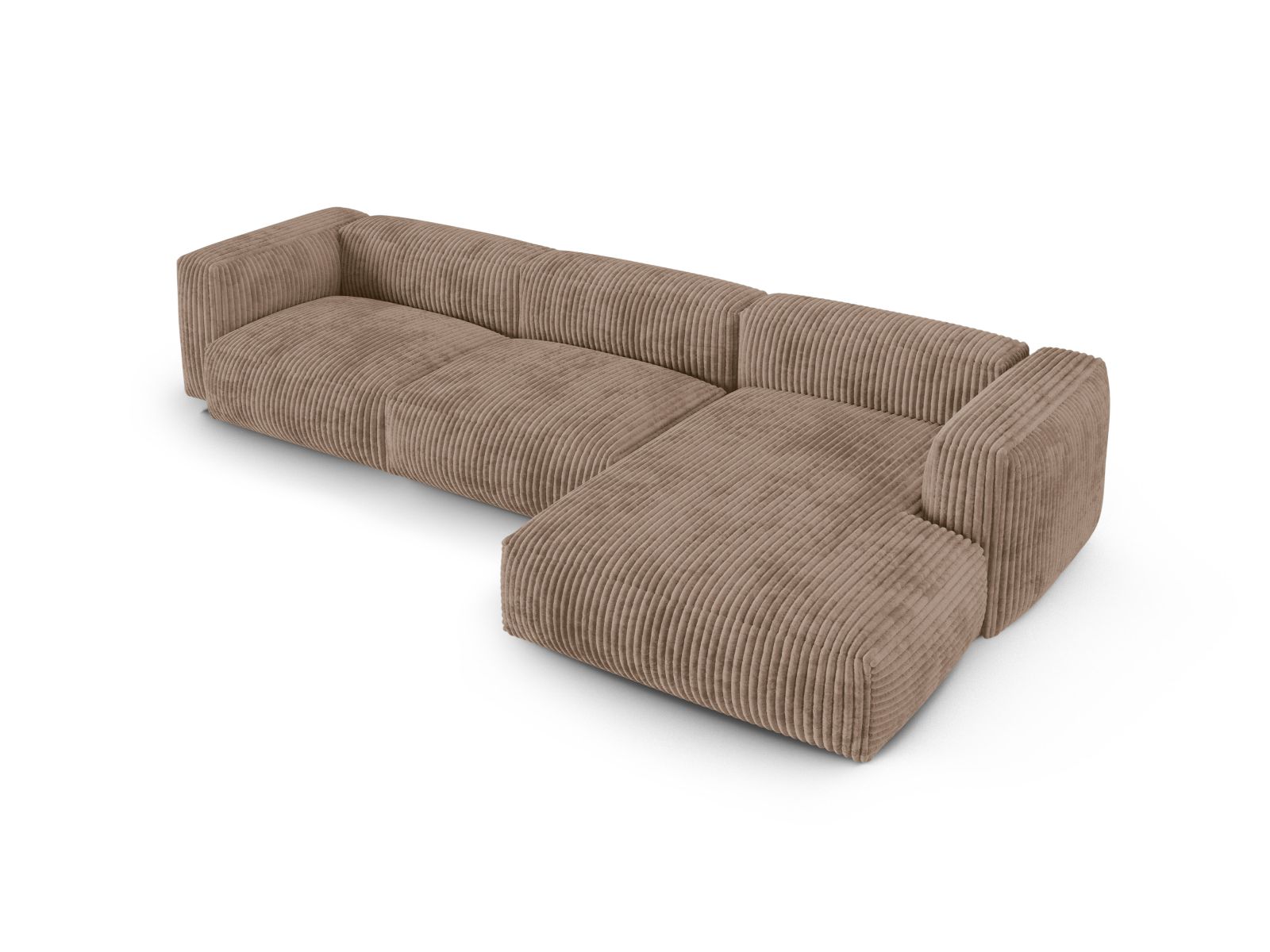 Modular Right Corner Sofa XL, "Martina", 3 Seats, 330x176x75