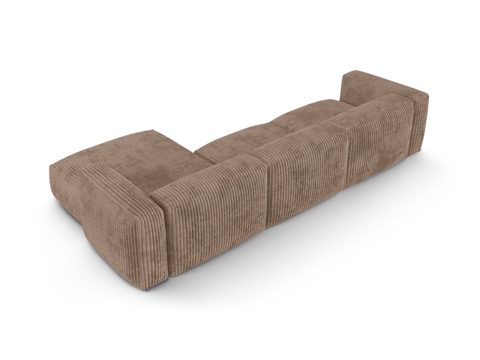 Modular Right Corner Sofa XL, "Martina", 3 Seats, 330x176x75