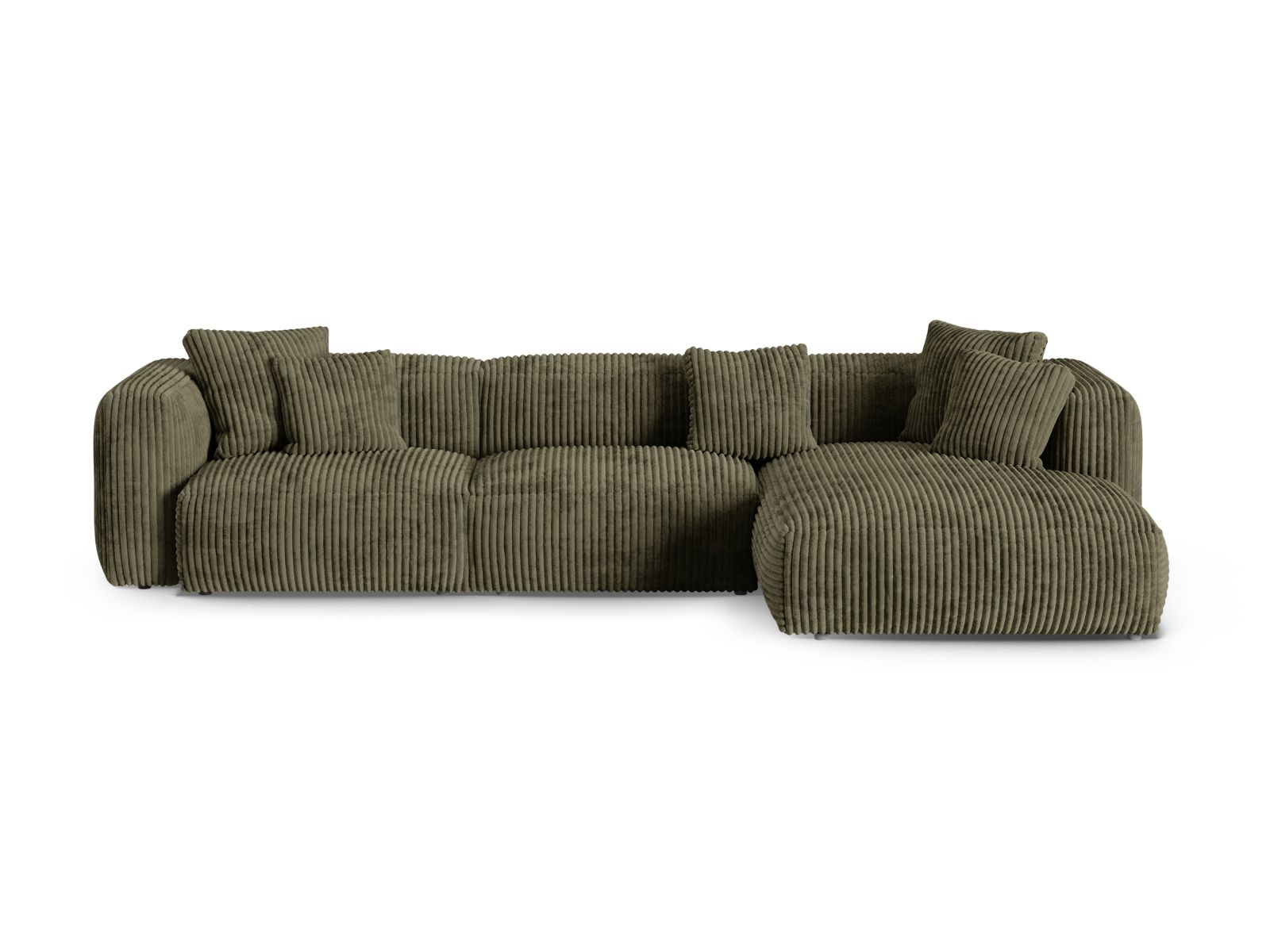 Modular Right Corner Sofa XL, "Martina", 3 Seats, 330x176x75