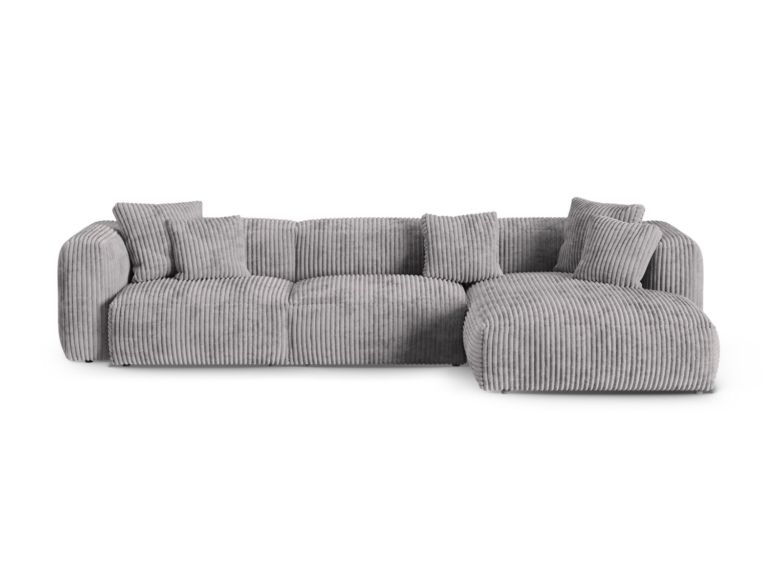 Modular Right Corner Sofa XL, "Martina", 3 Seats, 330x176x75