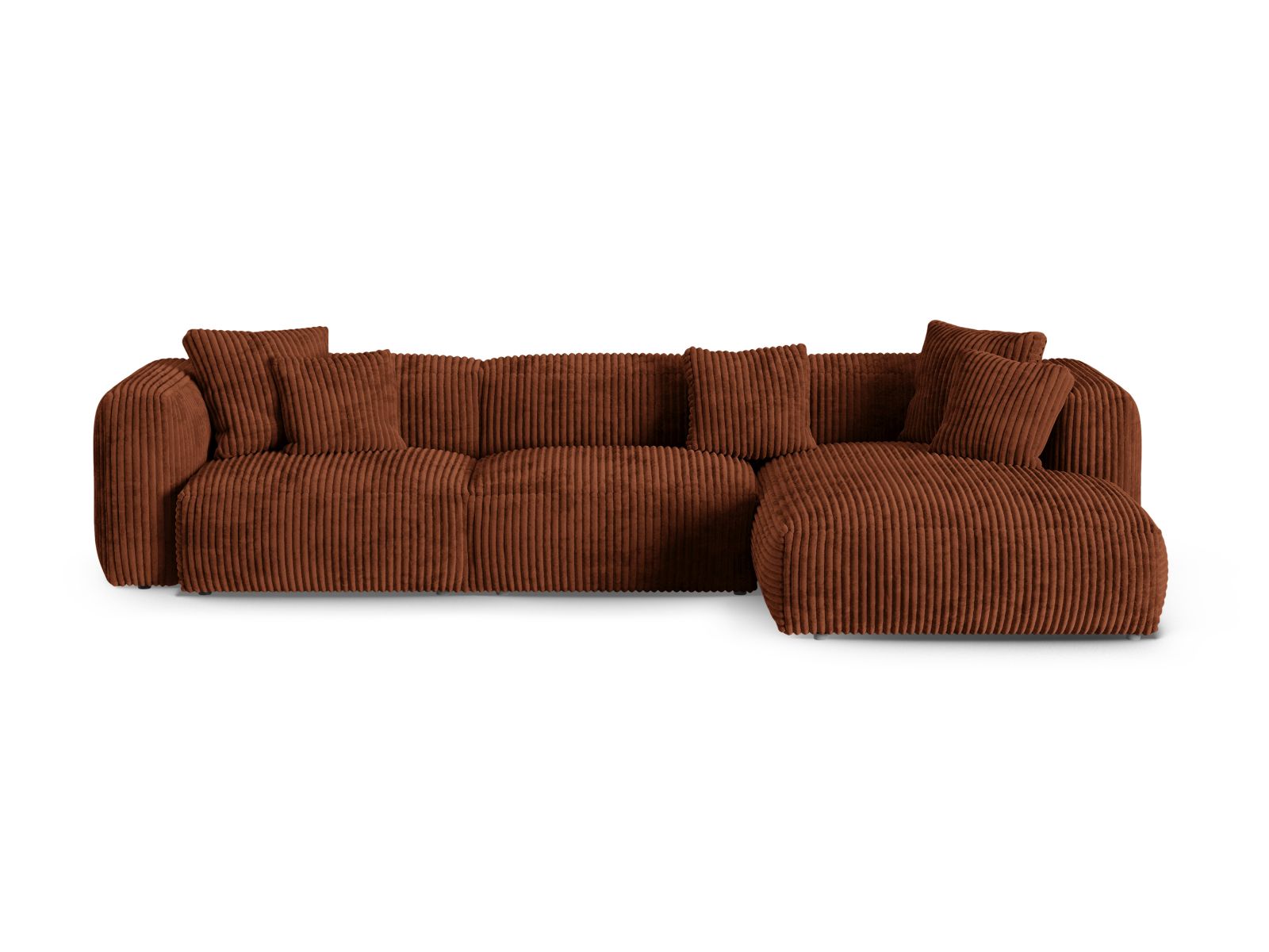 Modular Right Corner Sofa XL, "Martina", 3 Seats, 330x176x75