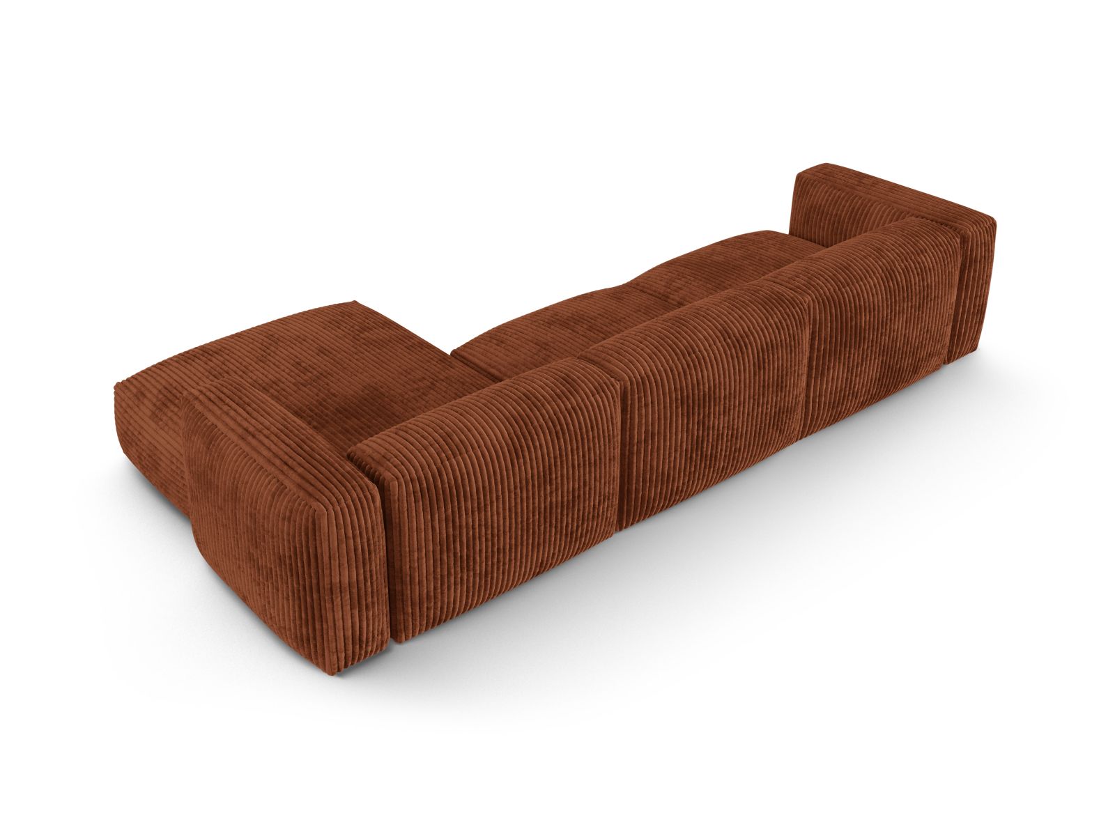 Modular Right Corner Sofa XL, "Martina", 3 Seats, 330x176x75