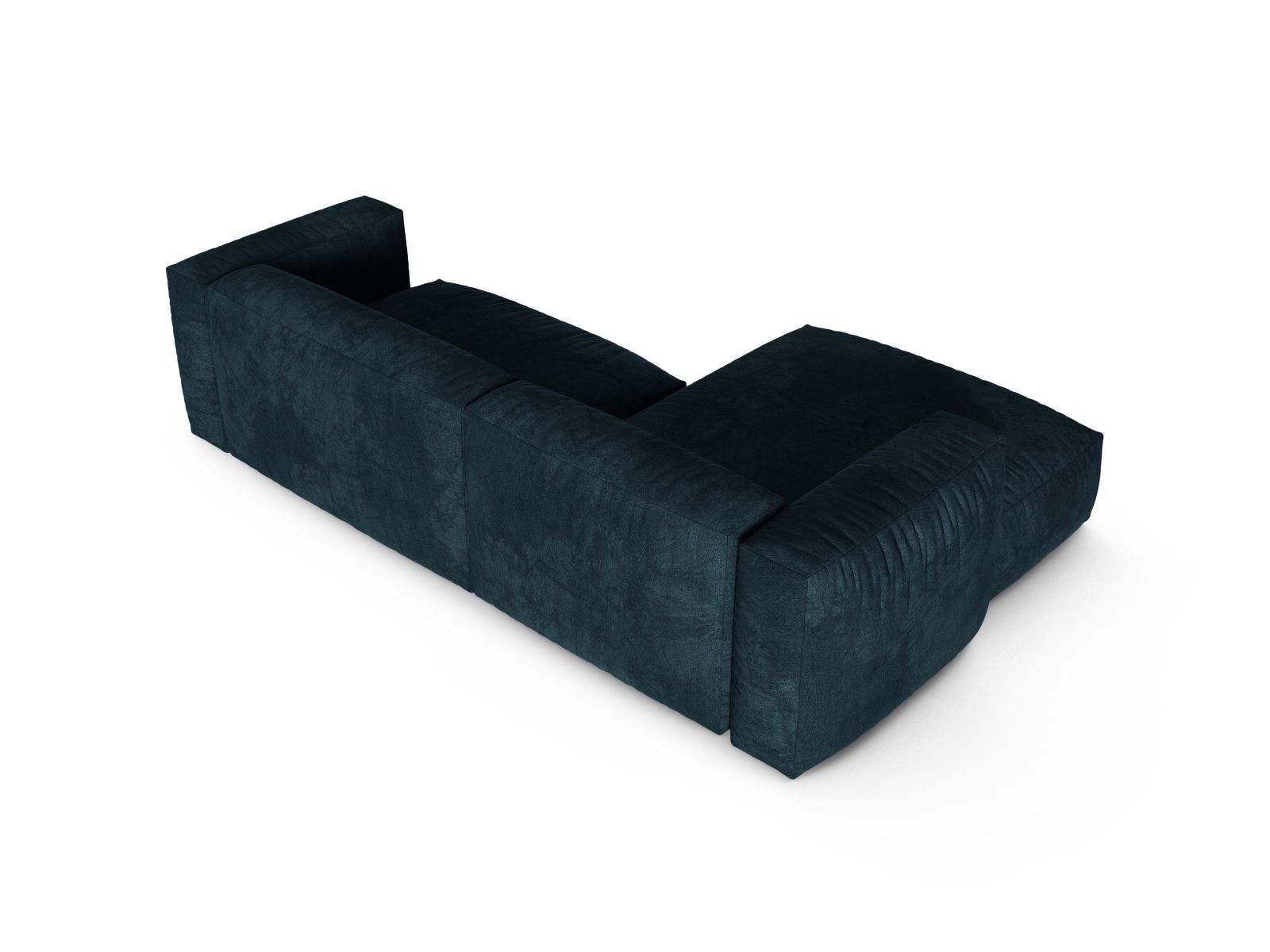 Velvet Modular Left Corner Sofa XL, "Martina", 2 Seats, 280x176x75