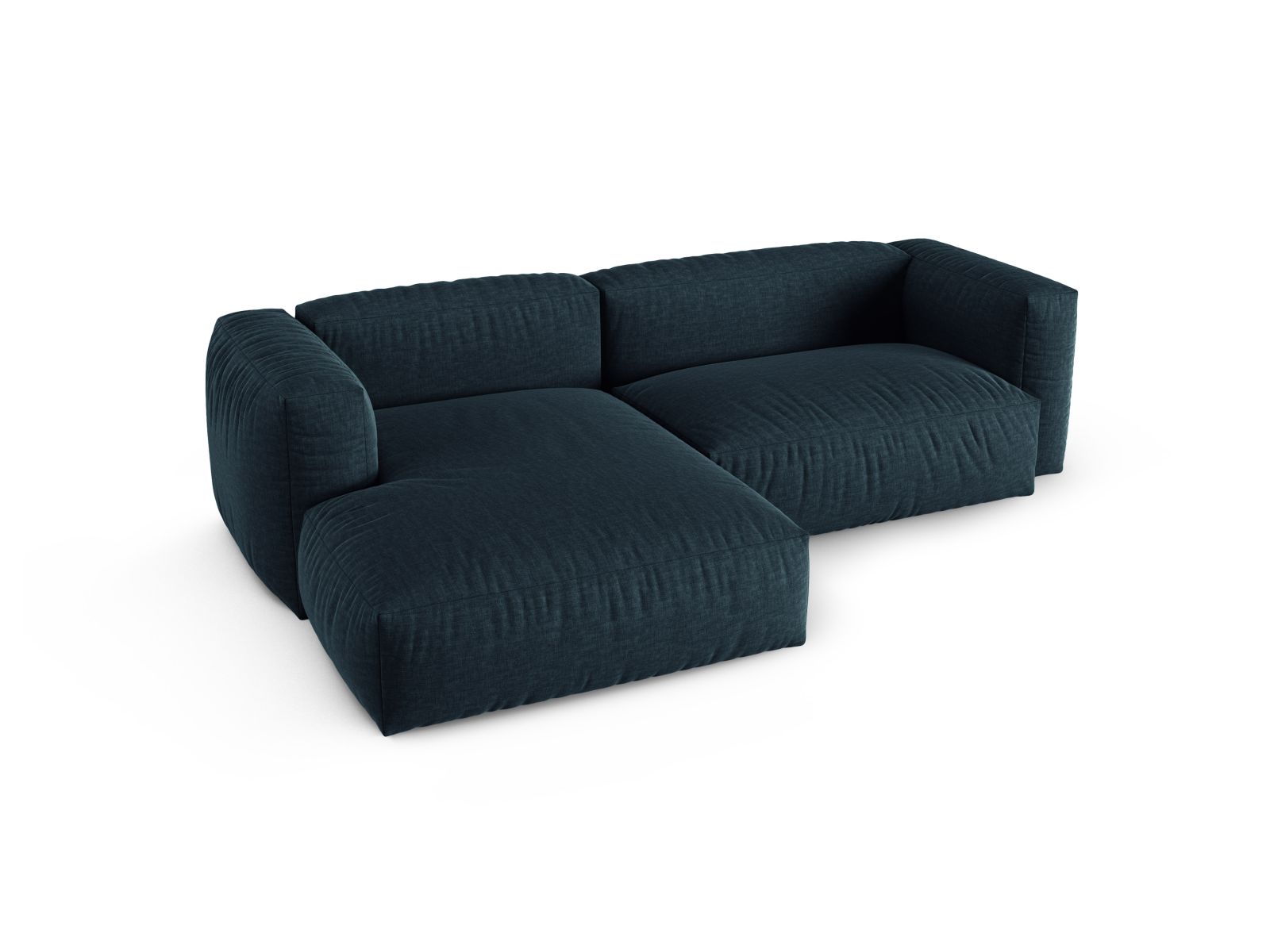Modular Left Corner Sofa XL, "Martina", 2 Seats, 280x176x75