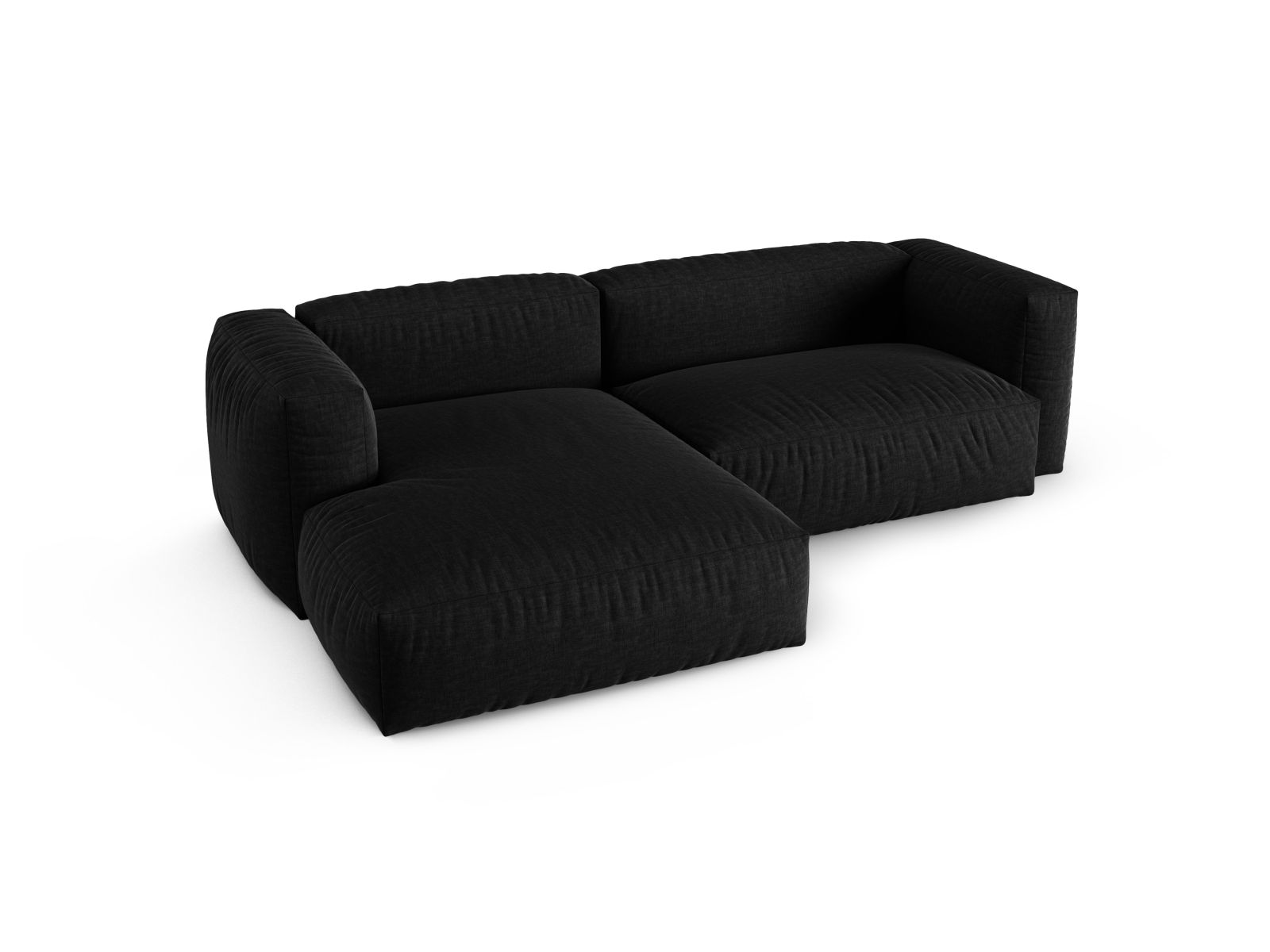 Modular Left Corner Sofa XL, "Martina", 2 Seats, 280x176x75
