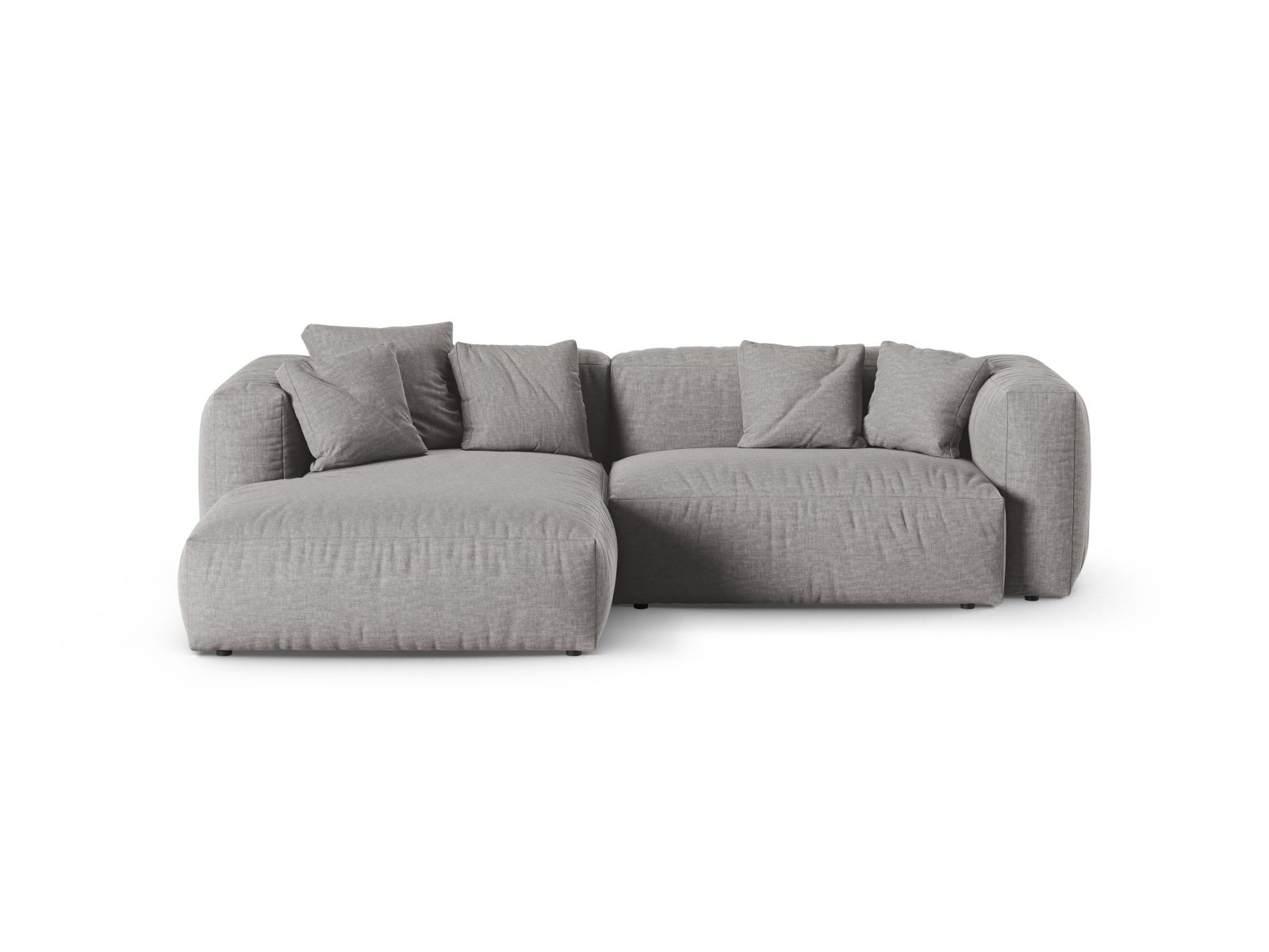 Modular Left Corner Sofa XL, "Martina", 2 Seats, 280x176x75