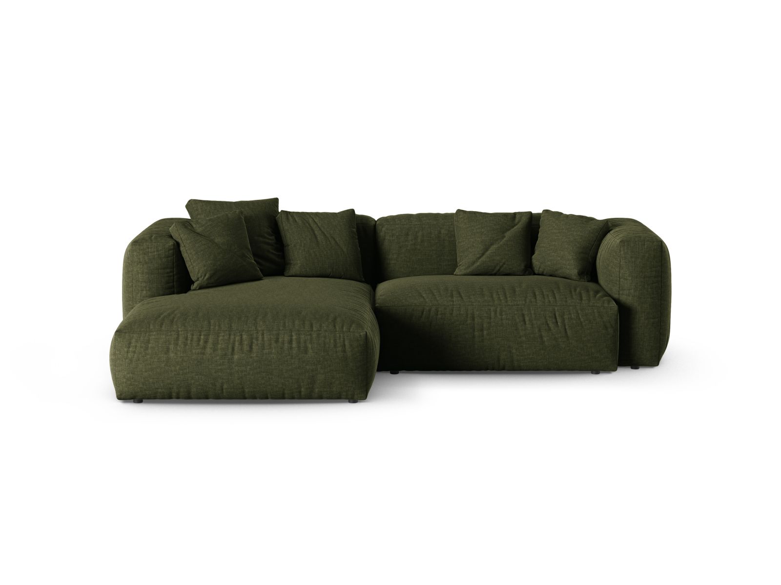Modular Left Corner Sofa XL, "Martina", 2 Seats, 280x176x75