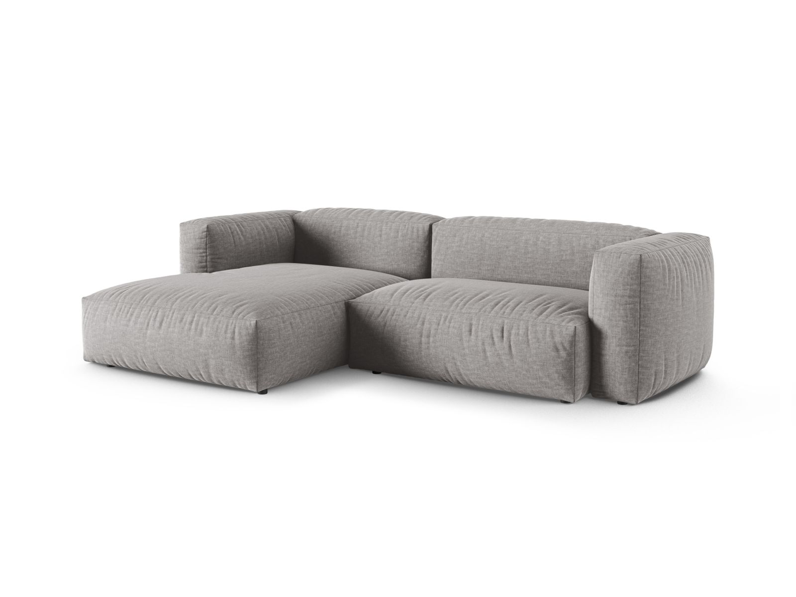 Modular Left Corner Sofa XL, "Martina", 2 Seats, 280x176x75