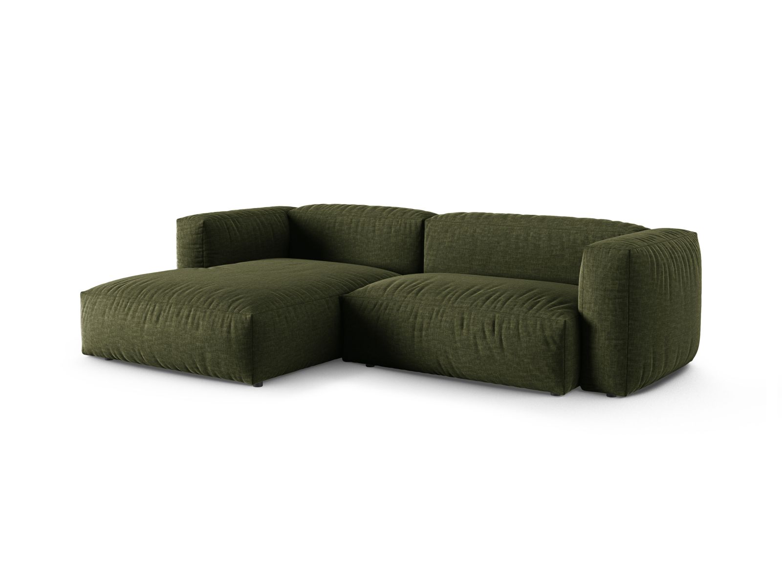 Modular Left Corner Sofa XL, "Martina", 2 Seats, 280x176x75