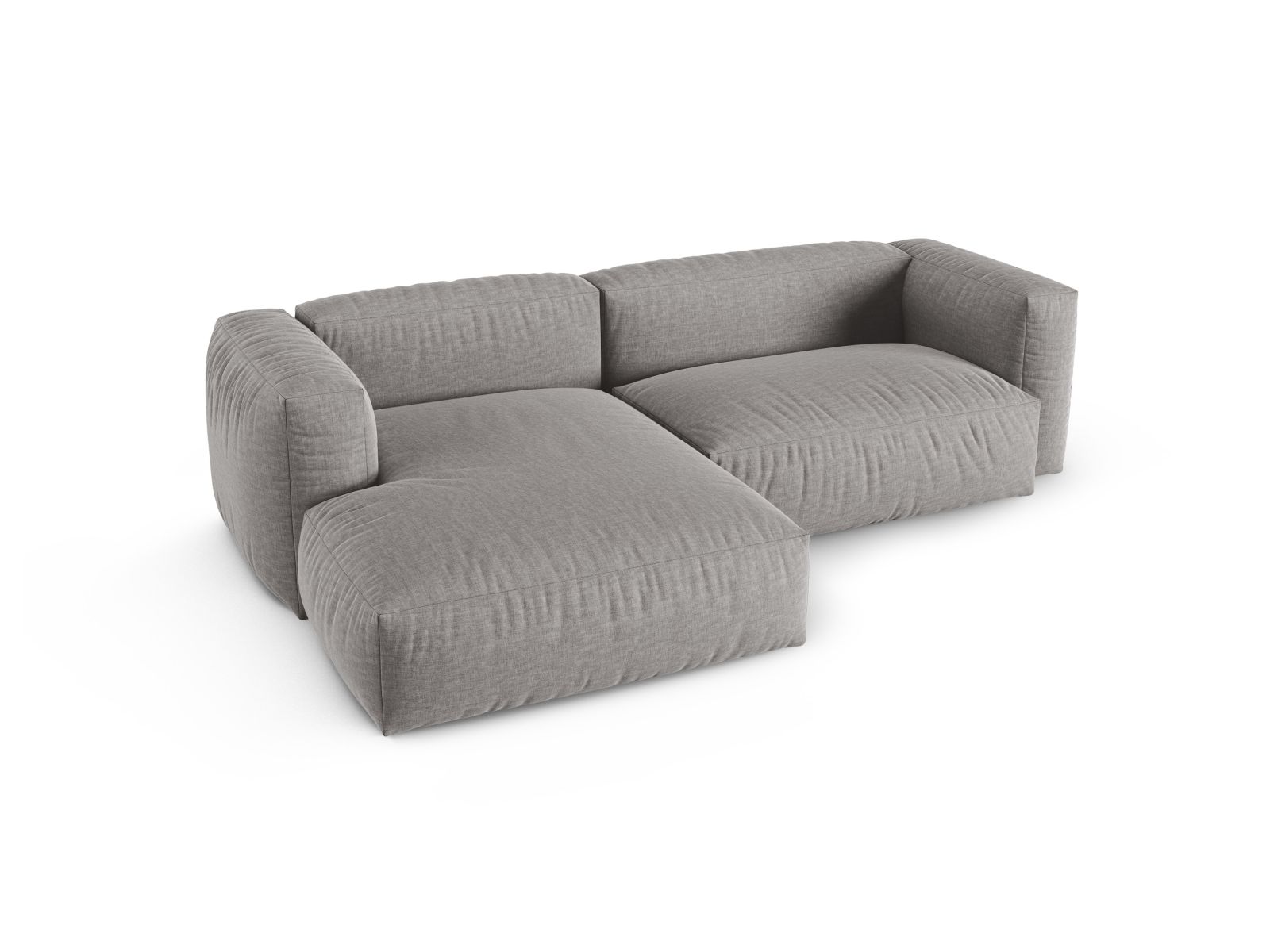 Modular Left Corner Sofa XL, "Martina", 2 Seats, 280x176x75