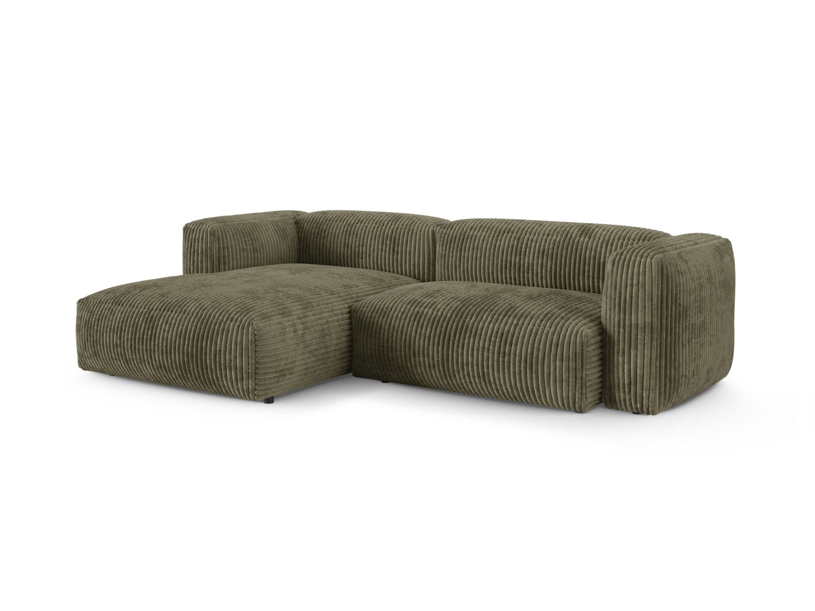 Modular Left Corner Sofa XL, "Martina", 2 Seats, 280x176x75