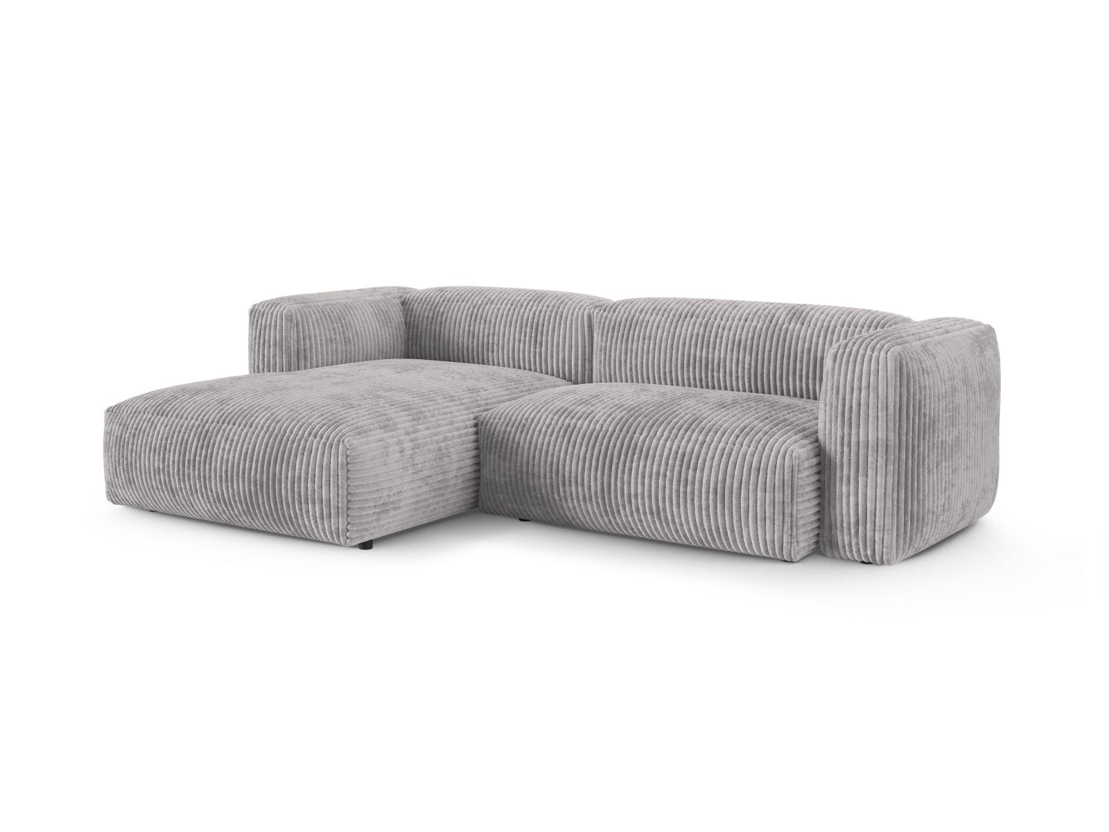 Modular Left Corner Sofa XL, "Martina", 2 Seats, 280x176x75