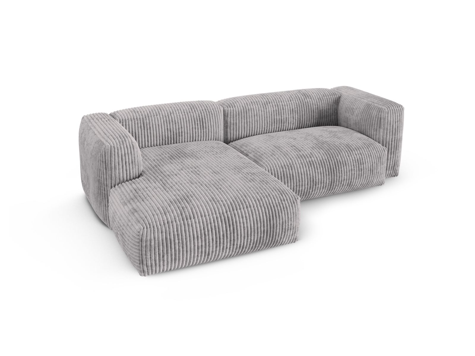Modular Left Corner Sofa XL, "Martina", 2 Seats, 280x176x75
