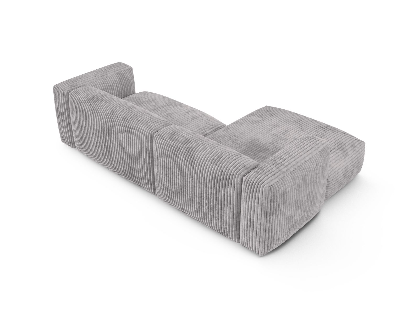 Modular Left Corner Sofa XL, "Martina", 2 Seats, 280x176x75