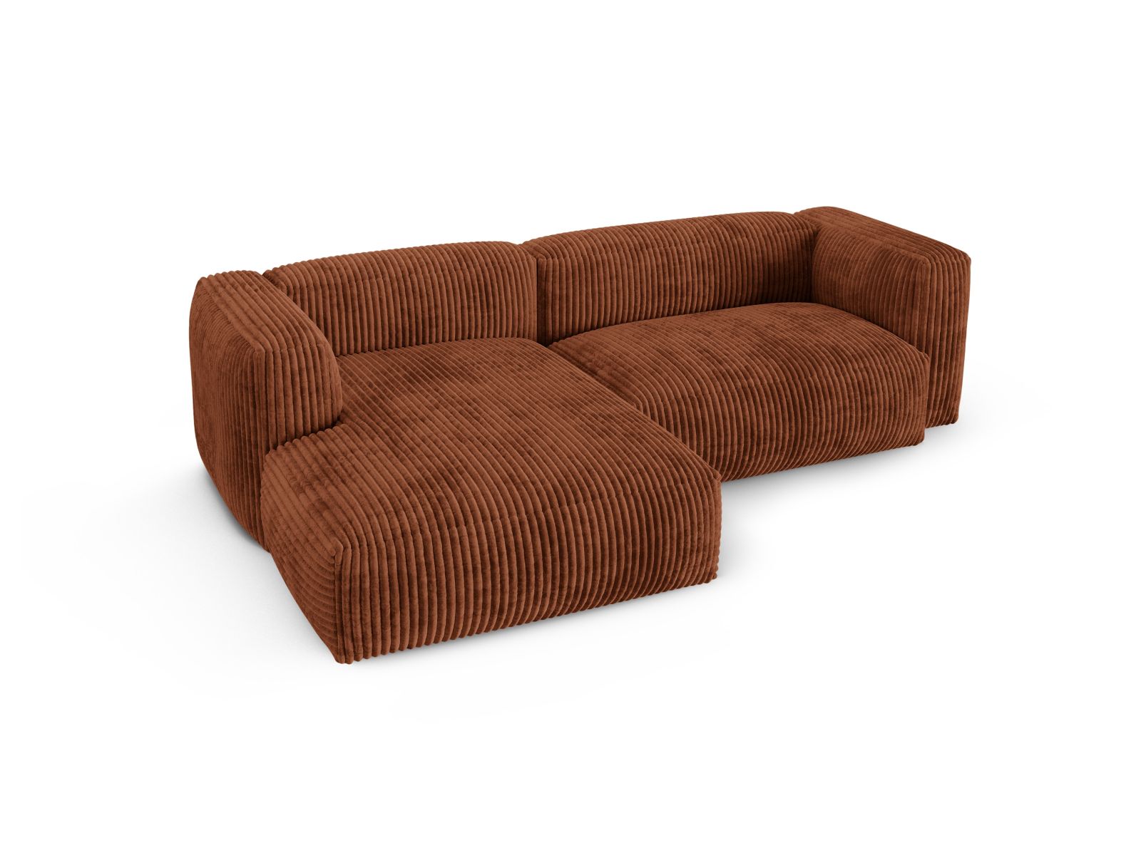 Modular Left Corner Sofa XL, "Martina", 2 Seats, 280x176x75