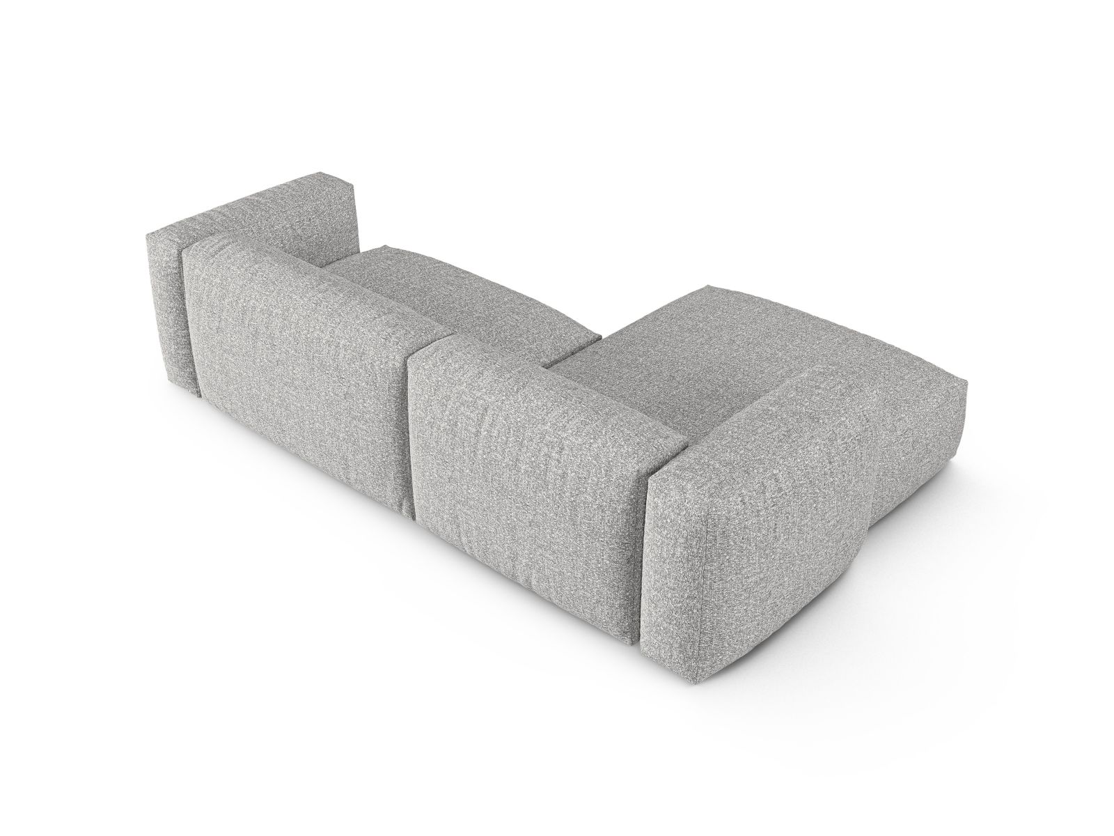 Boucle Modular Left Corner Sofa XL, "Martina", 2 Seats, 280x176x75