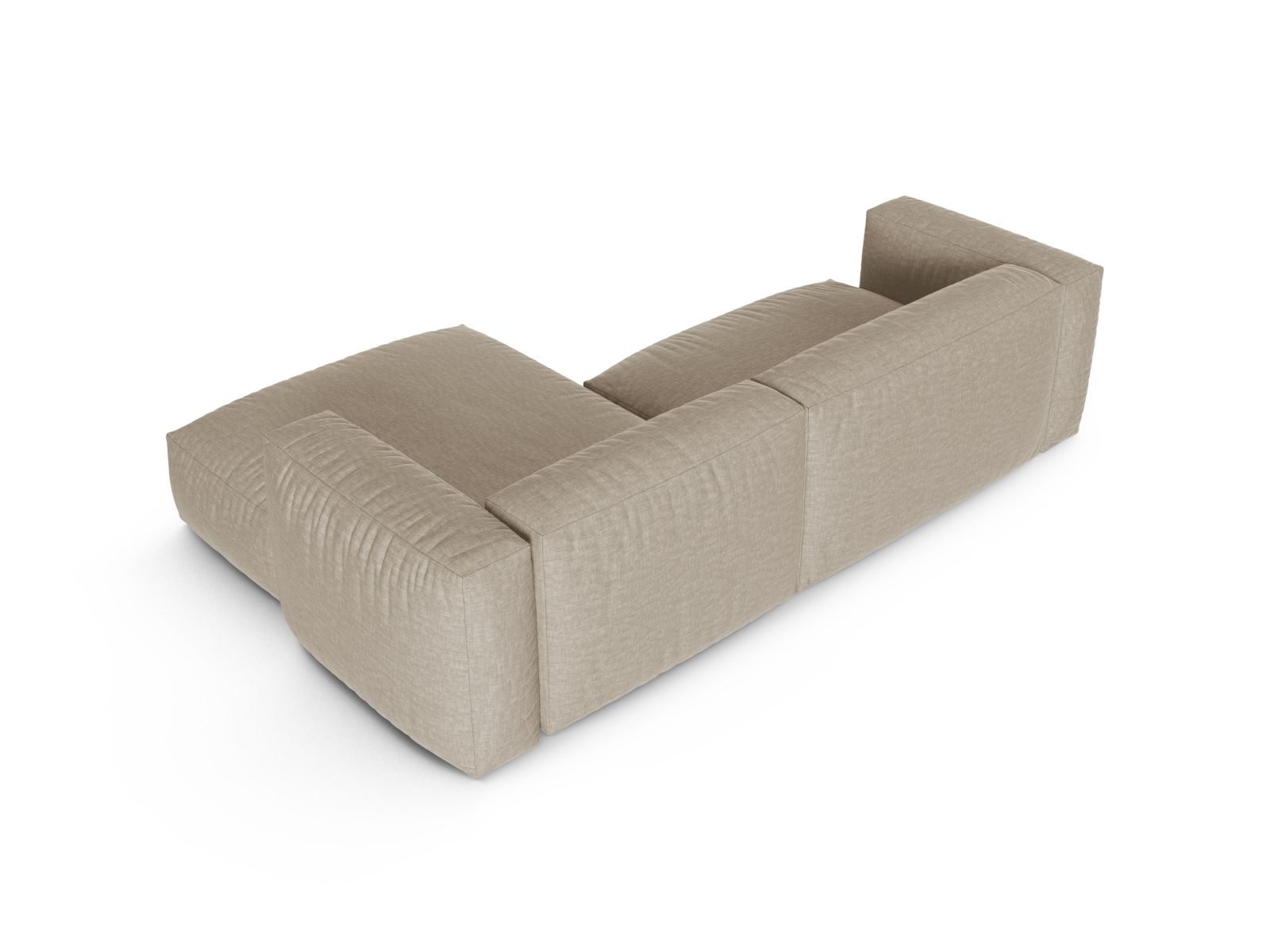 Modular Right Corner Sofa XL, "Martina", 2 Seats, 280x176x75