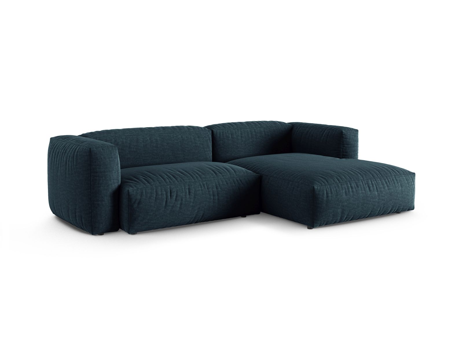 Modular Right Corner Sofa XL, "Martina", 2 Seats, 280x176x75
