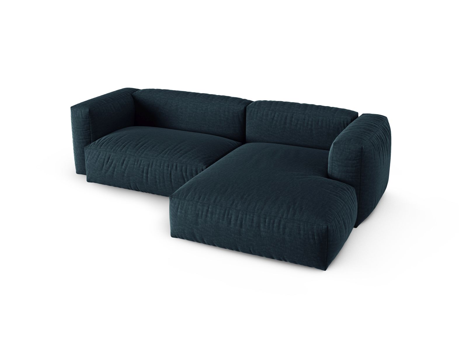 Modular Right Corner Sofa XL, "Martina", 2 Seats, 280x176x75