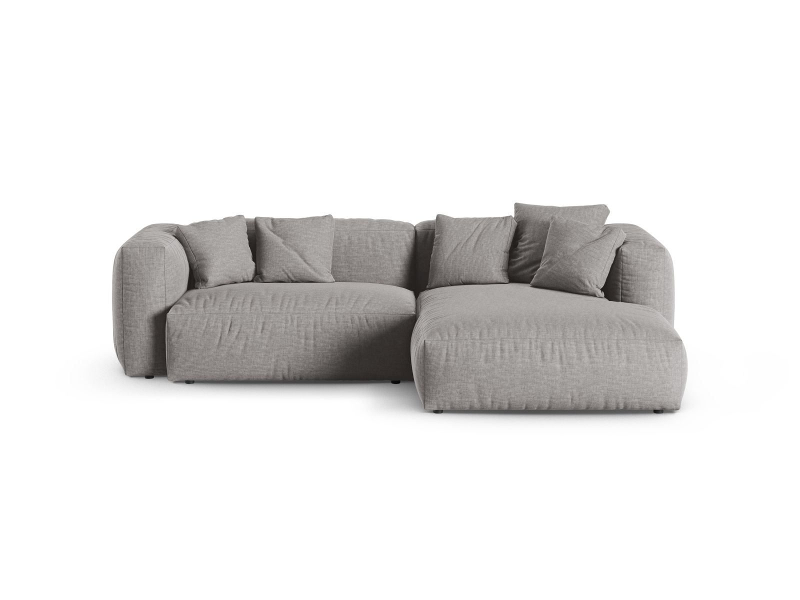 Modular Right Corner Sofa XL, "Martina", 2 Seats, 280x176x75