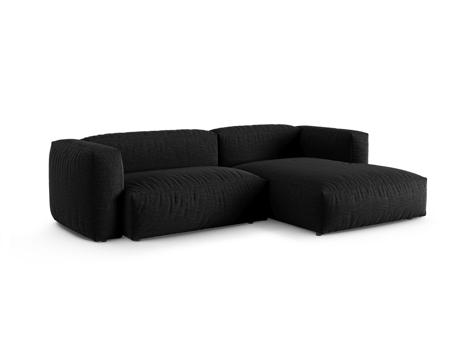 Modular Right Corner Sofa XL, "Martina", 2 Seats, 280x176x75