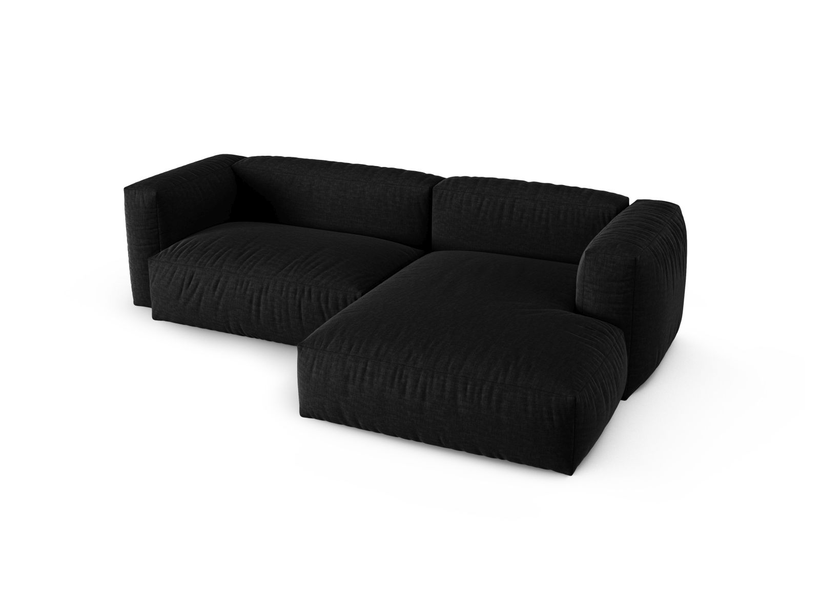 Modular Right Corner Sofa XL, "Martina", 2 Seats, 280x176x75