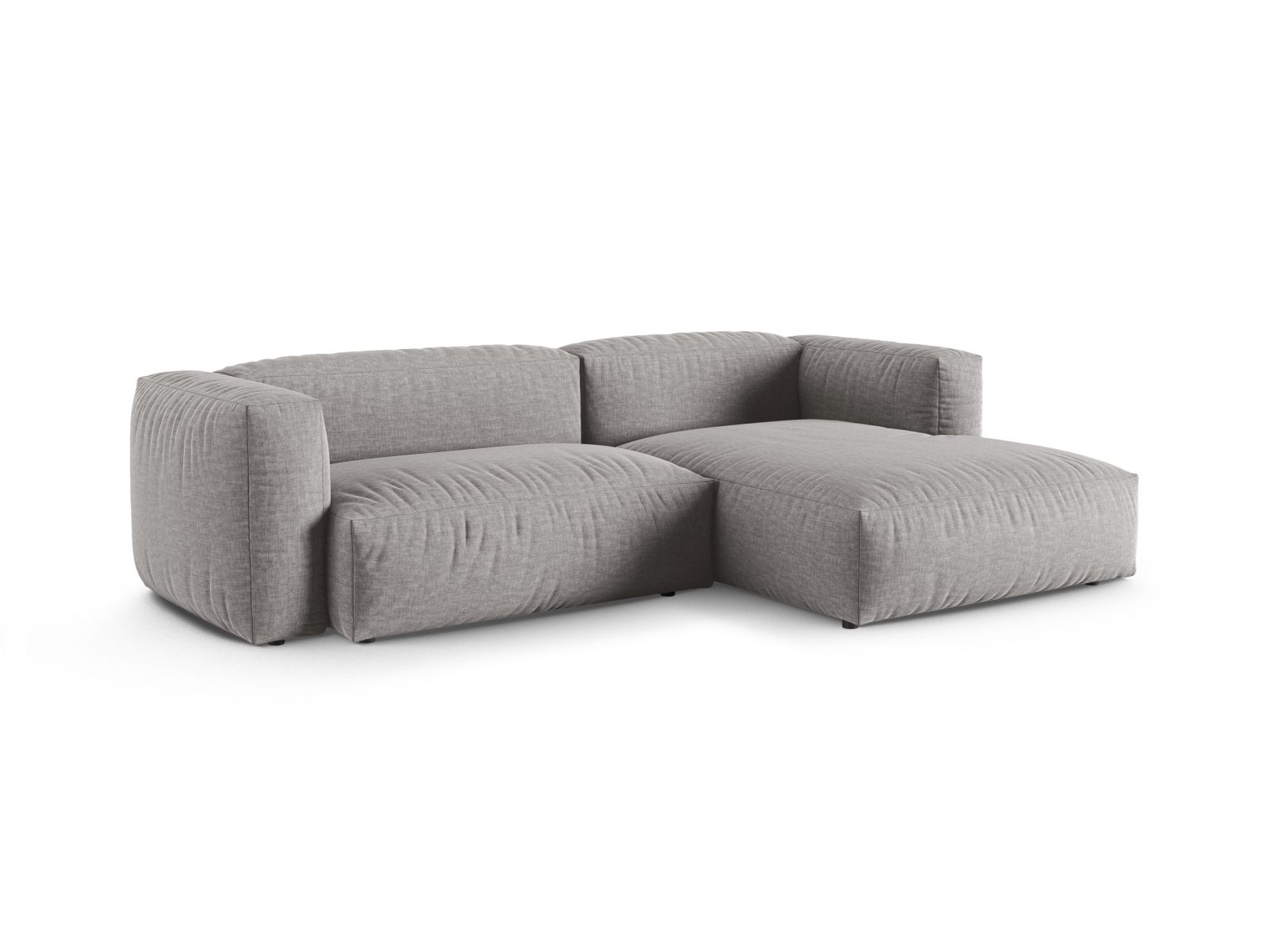 Modular Right Corner Sofa XL, "Martina", 2 Seats, 280x176x75