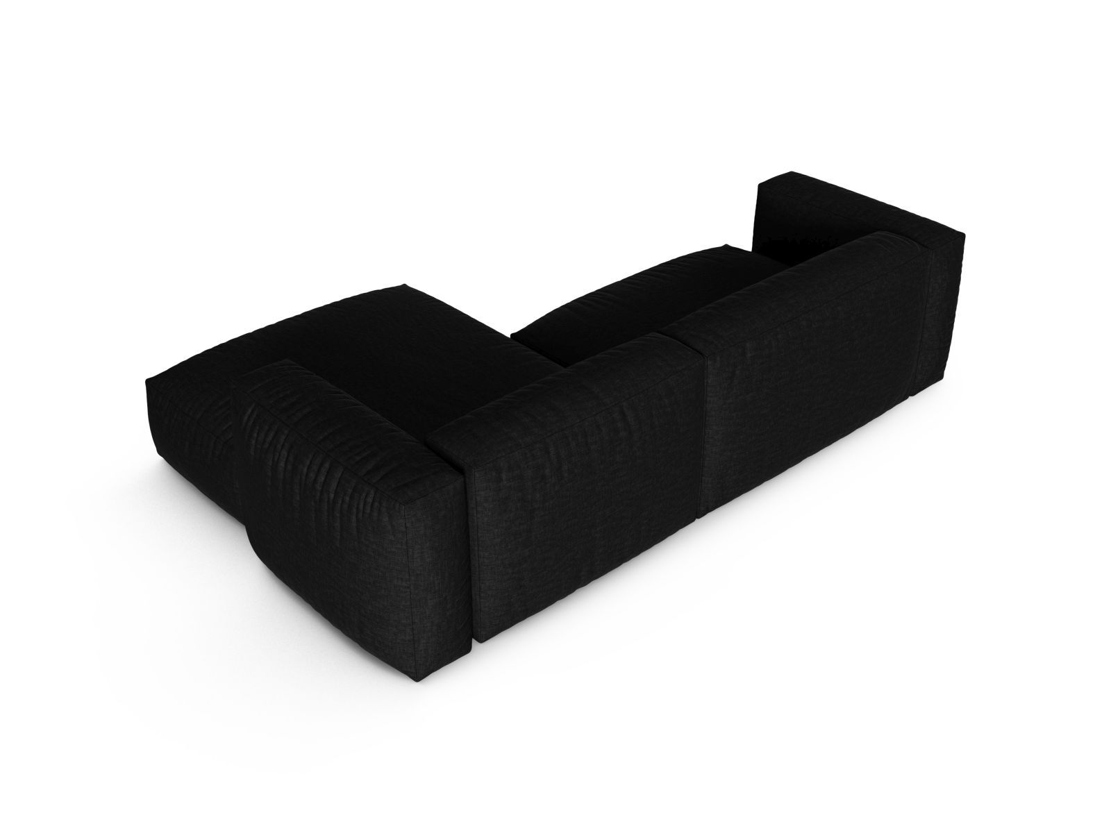 Modular Right Corner Sofa XL, "Martina", 2 Seats, 280x176x75