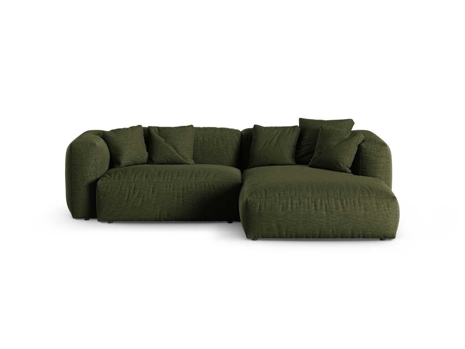 Modular Right Corner Sofa XL, "Martina", 2 Seats, 280x176x75