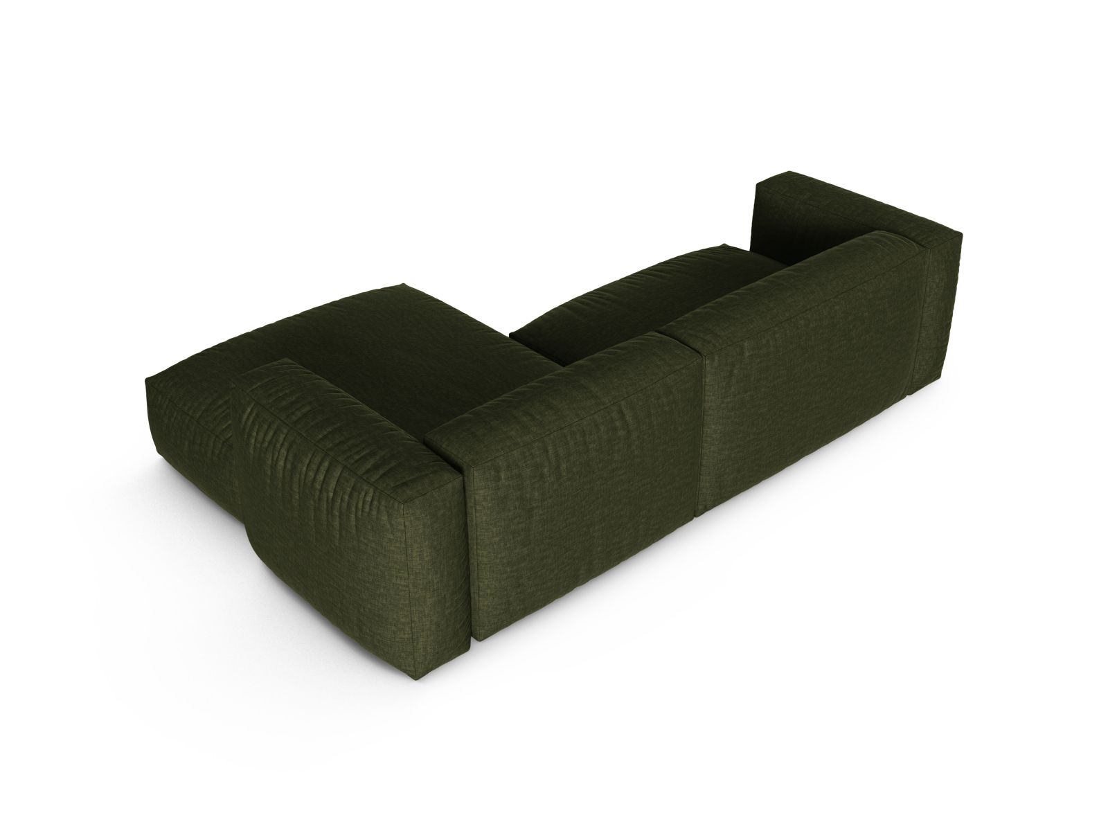 Modular Right Corner Sofa XL, "Martina", 2 Seats, 280x176x75