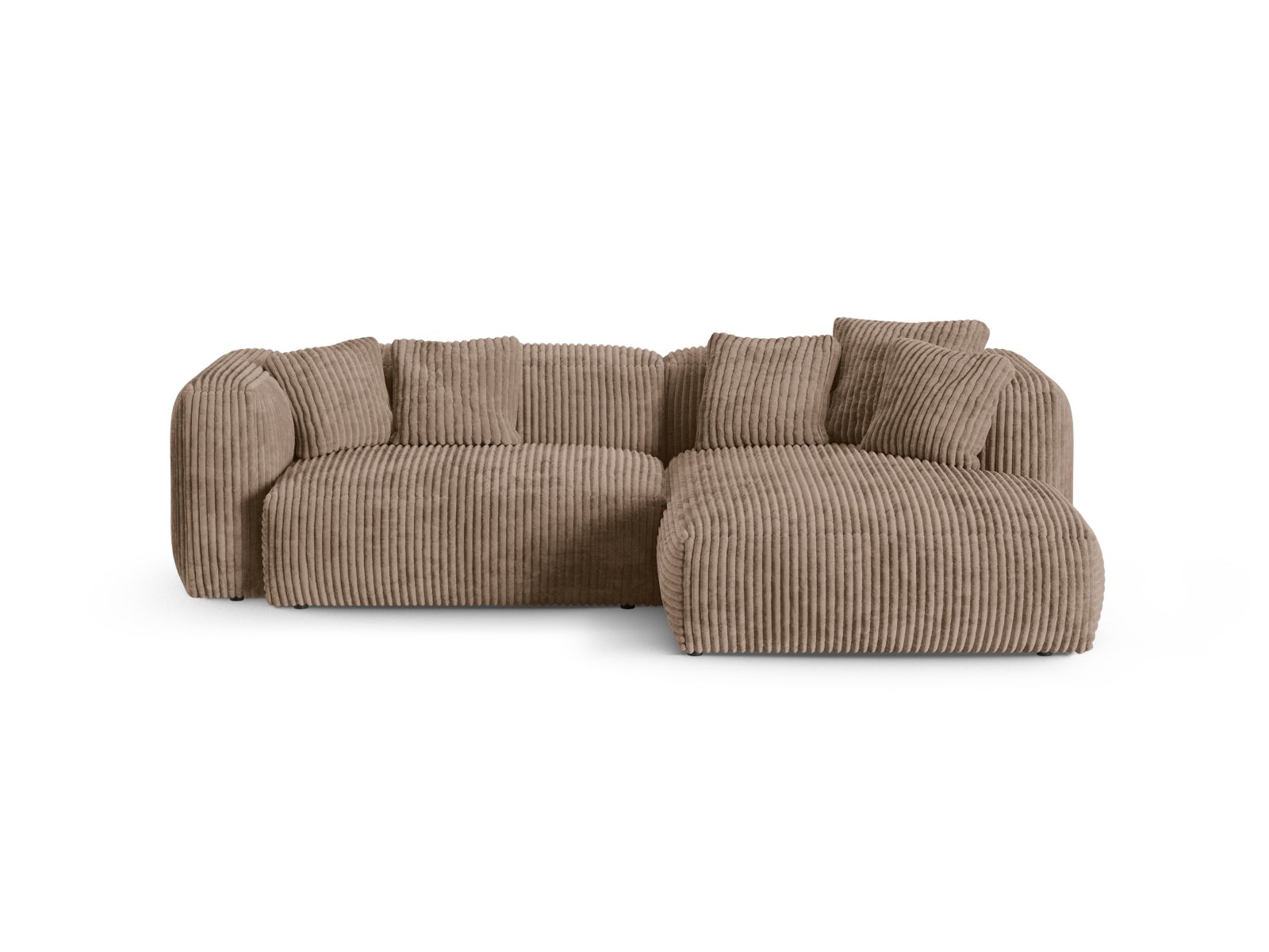 Modular Right Corner Sofa XL, "Martina", 2 Seats, 280x176x75