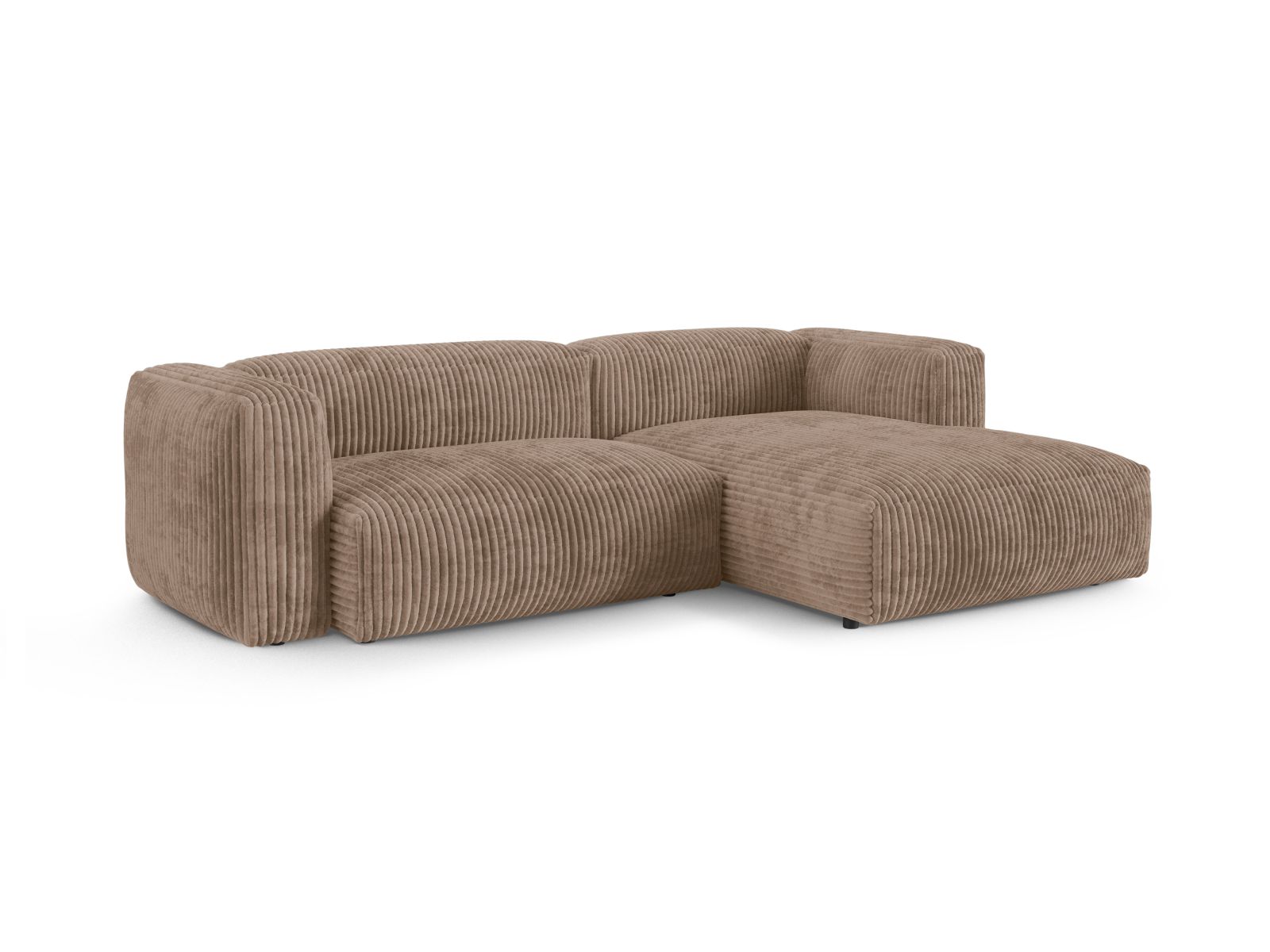 Modular Right Corner Sofa XL, "Martina", 2 Seats, 280x176x75