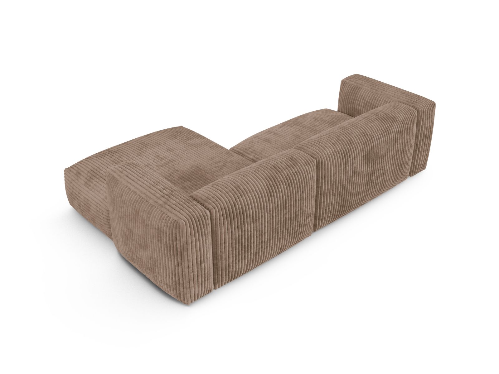 Modular Right Corner Sofa XL, "Martina", 2 Seats, 280x176x75