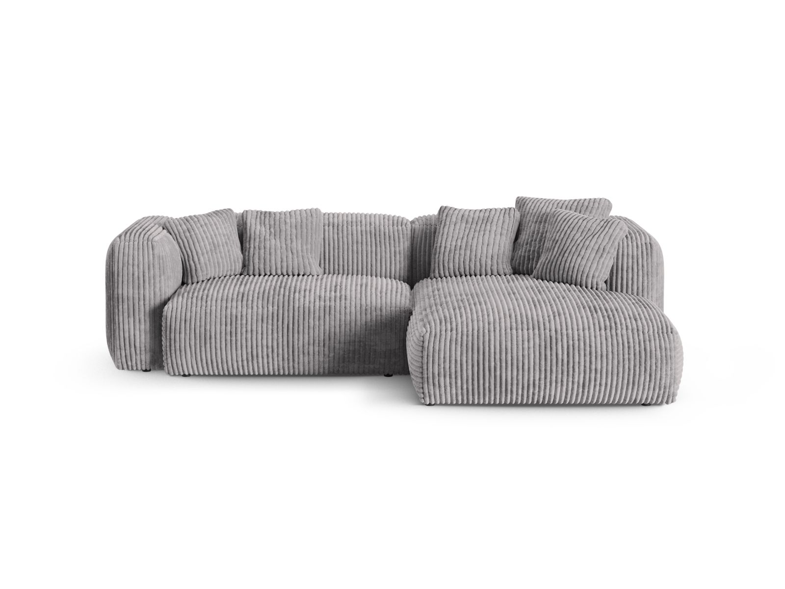 Modular Right Corner Sofa XL, "Martina", 2 Seats, 280x176x75