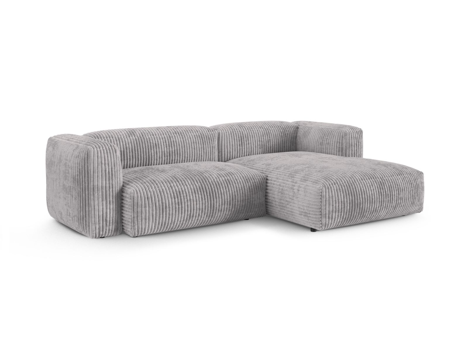 Modular Right Corner Sofa XL, "Martina", 2 Seats, 280x176x75