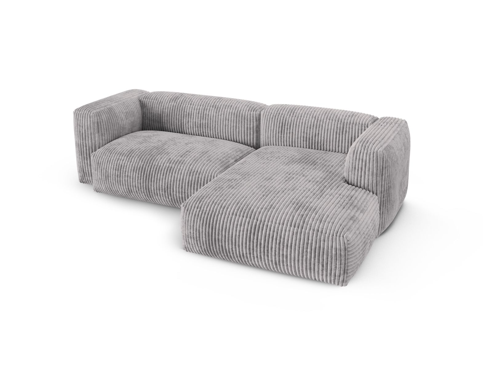 Modular Right Corner Sofa XL, "Martina", 2 Seats, 280x176x75