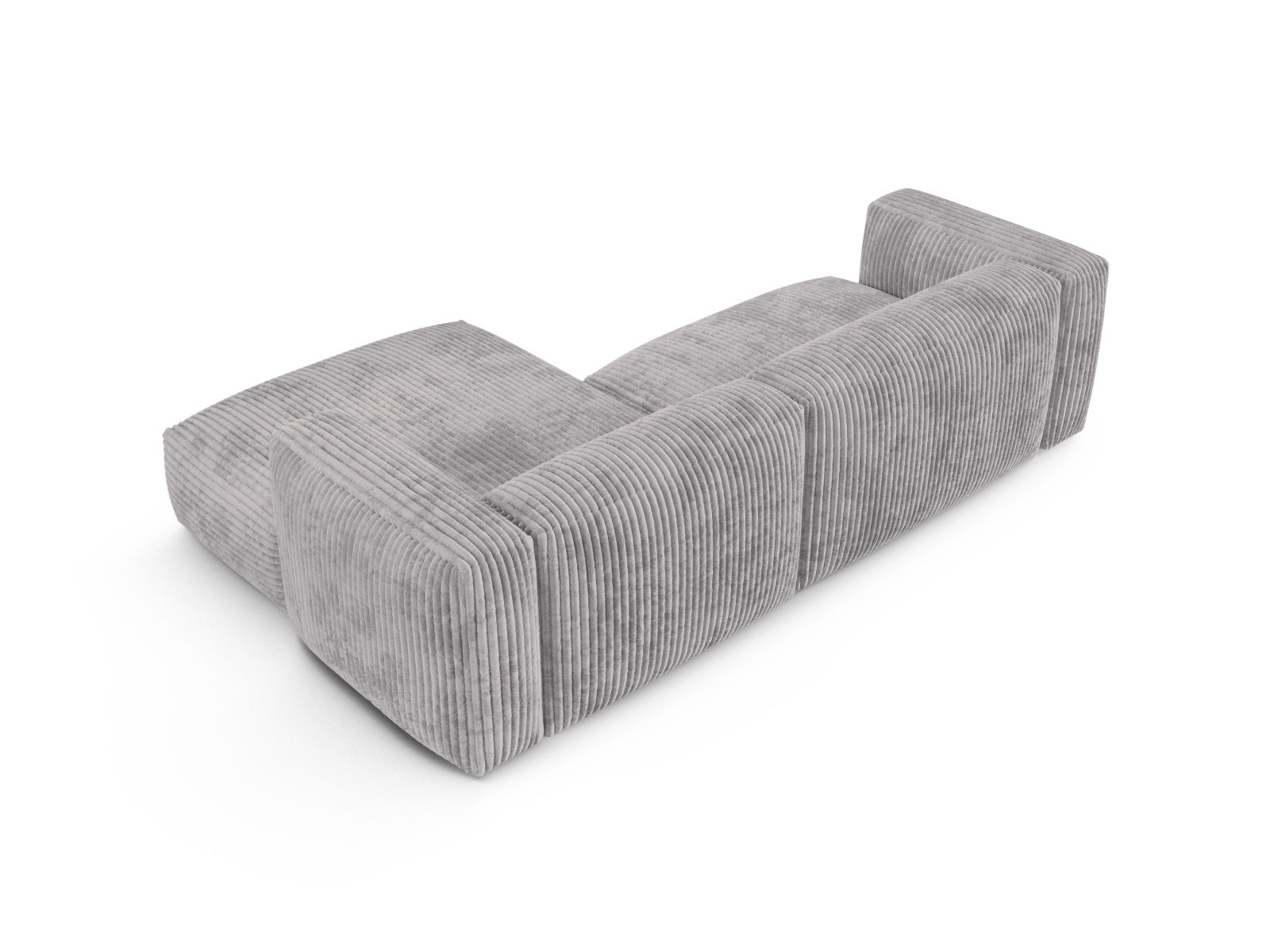 Modular Right Corner Sofa XL, "Martina", 2 Seats, 280x176x75