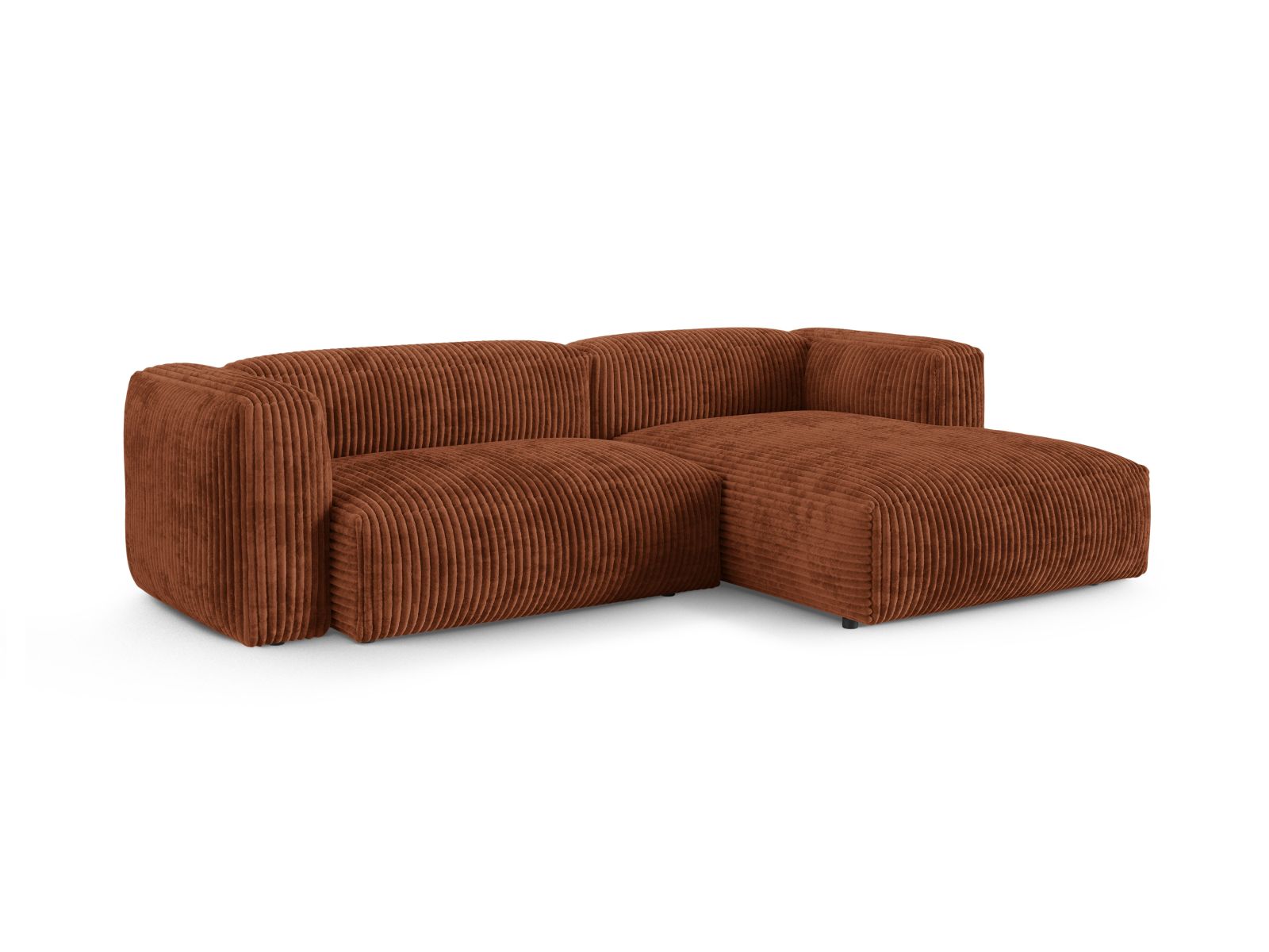 Modular Right Corner Sofa XL, "Martina", 2 Seats, 280x176x75