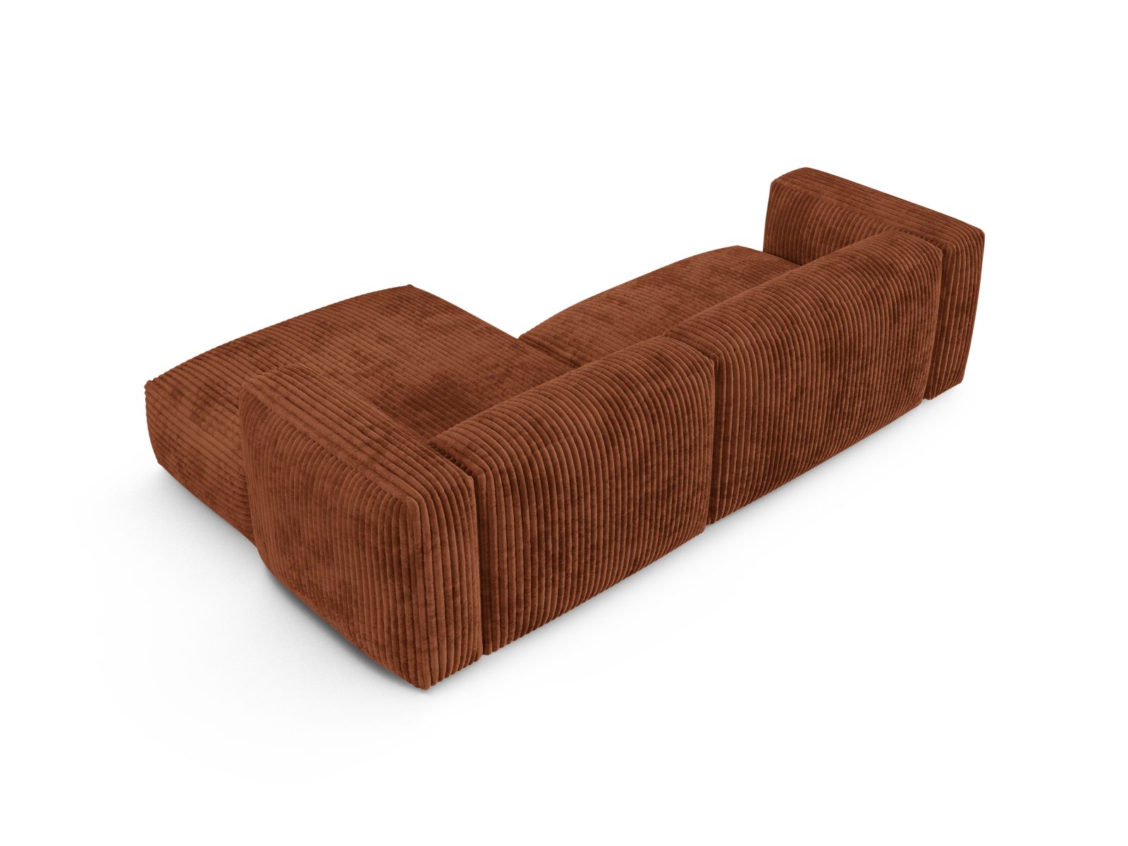 Modular Right Corner Sofa XL, "Martina", 2 Seats, 280x176x75