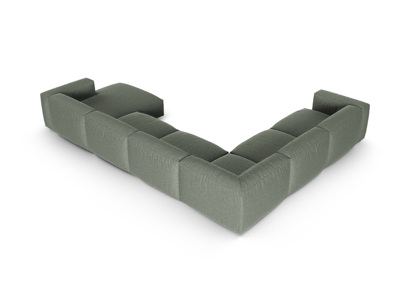 Modular Left Corner Sofa XL, "Martina", 6 Seats, 420x330x75