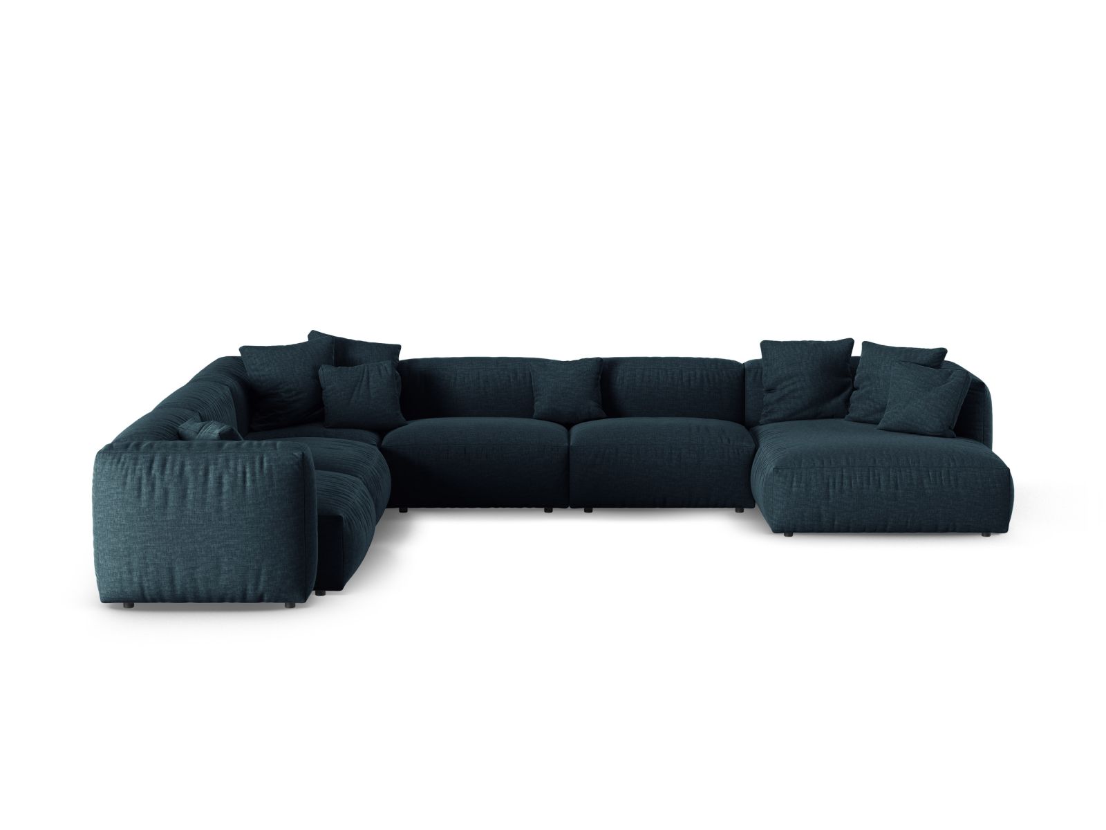 Modular Left Corner Sofa XL, "Martina", 6 Seats, 420x330x75