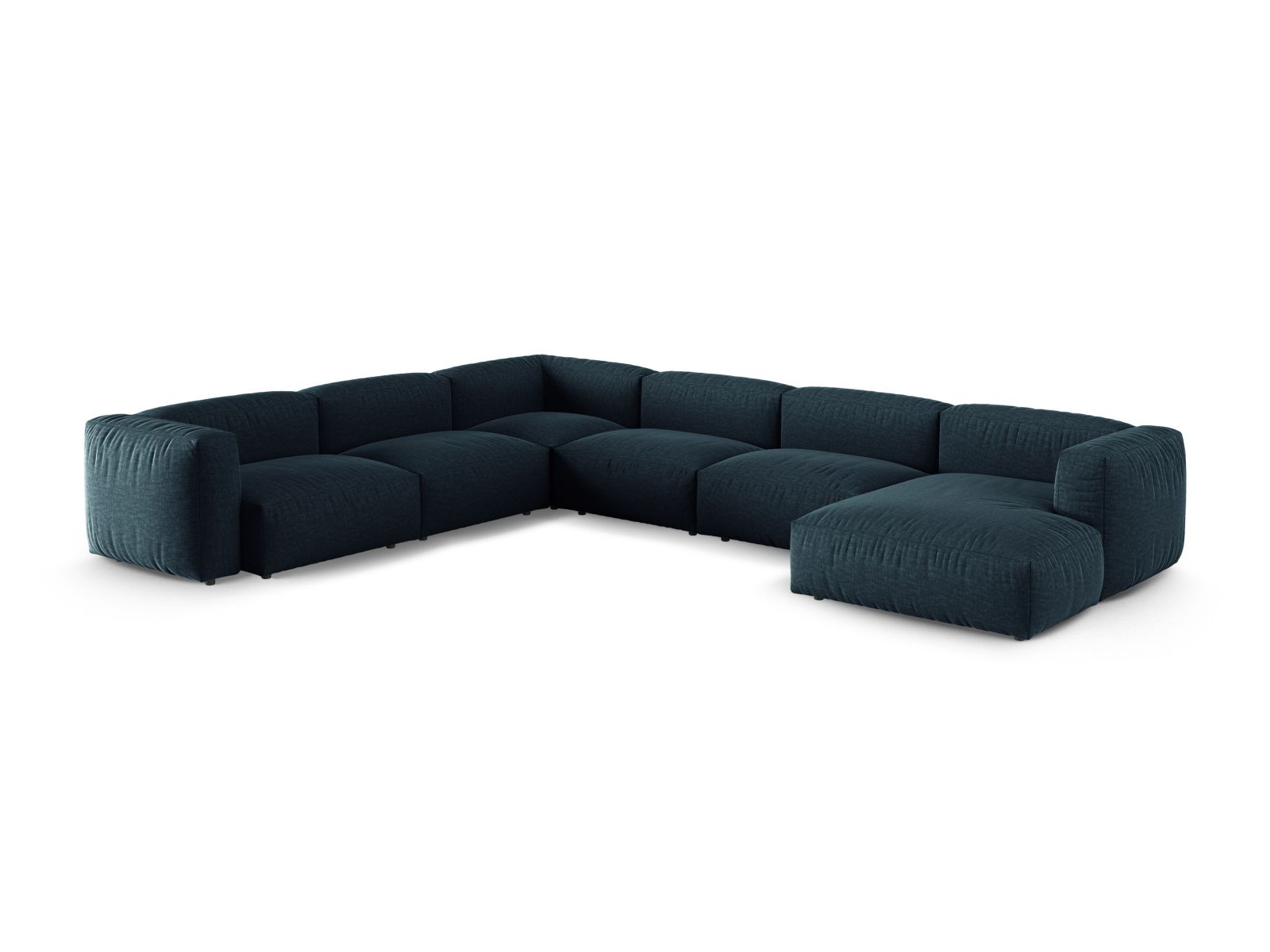 Modular Left Corner Sofa XL, "Martina", 6 Seats, 420x330x75
