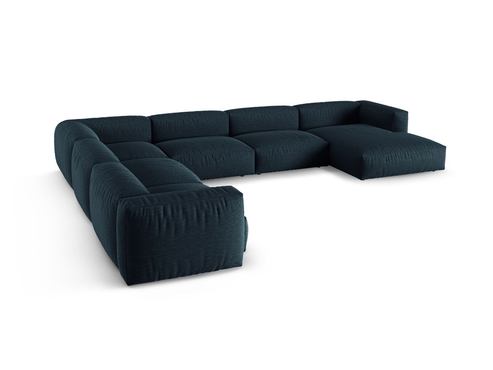Modular Left Corner Sofa XL, "Martina", 6 Seats, 420x330x75