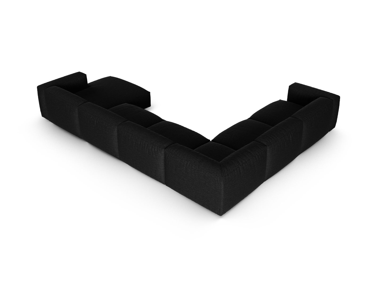 Modular Left Corner Sofa XL, "Martina", 6 Seats, 420x330x75